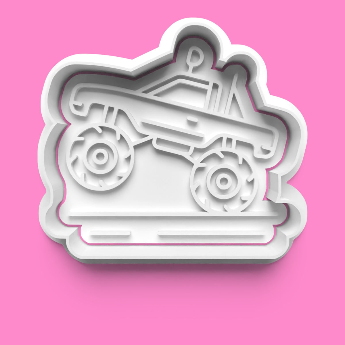 Monster Truck Cookie Cutters & Stamps | Action-Packed Baking Set | PLA