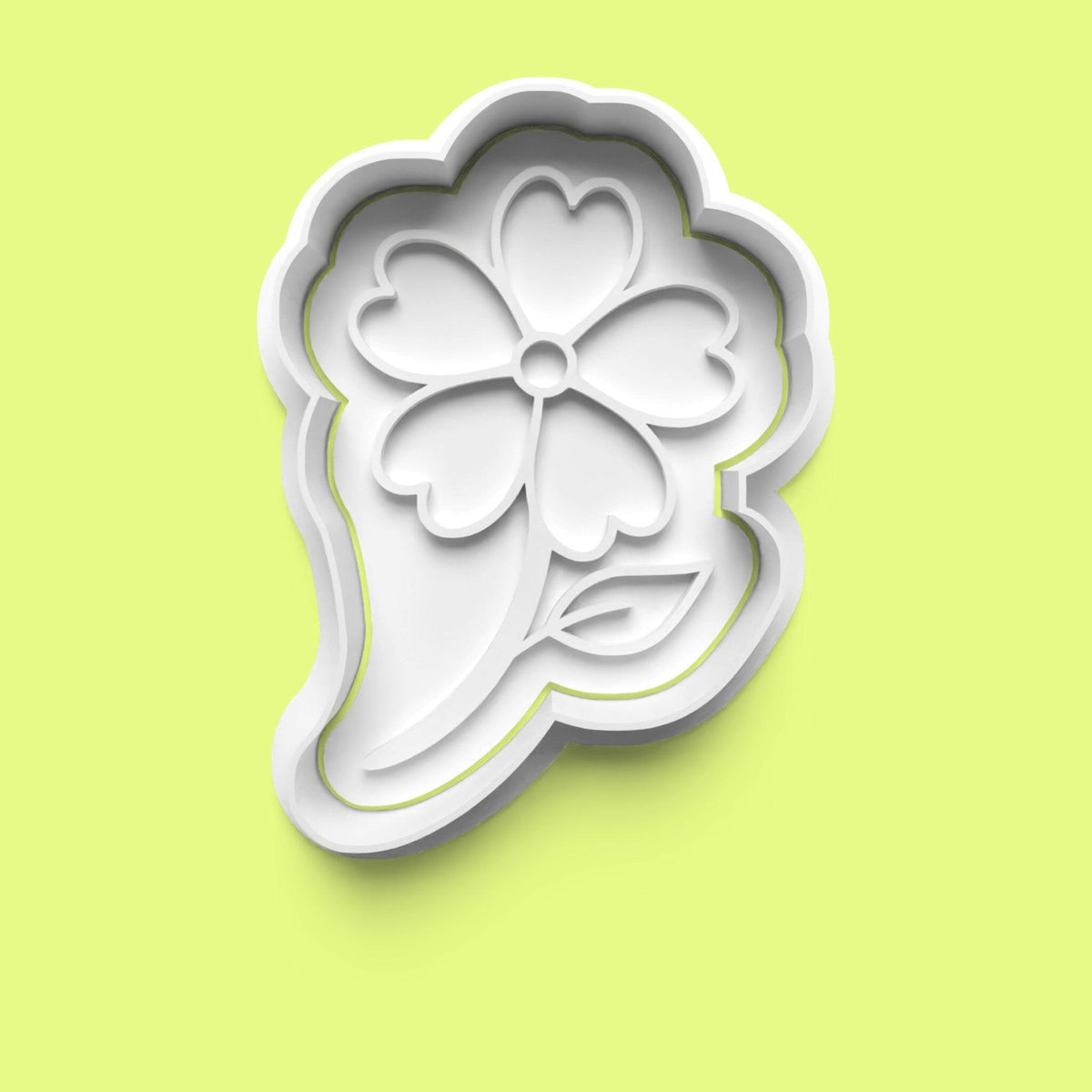 Spring Flower-Themed Embosser and Cookie Cutter Set –15-Piece FlowerBaking Tools.