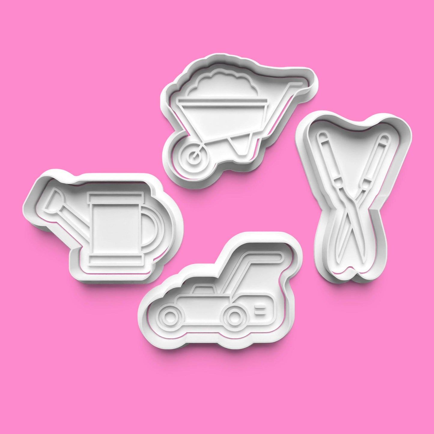 Gardening Cookie Cutters & Stamps | Nature & Plant Lover Set | PLA