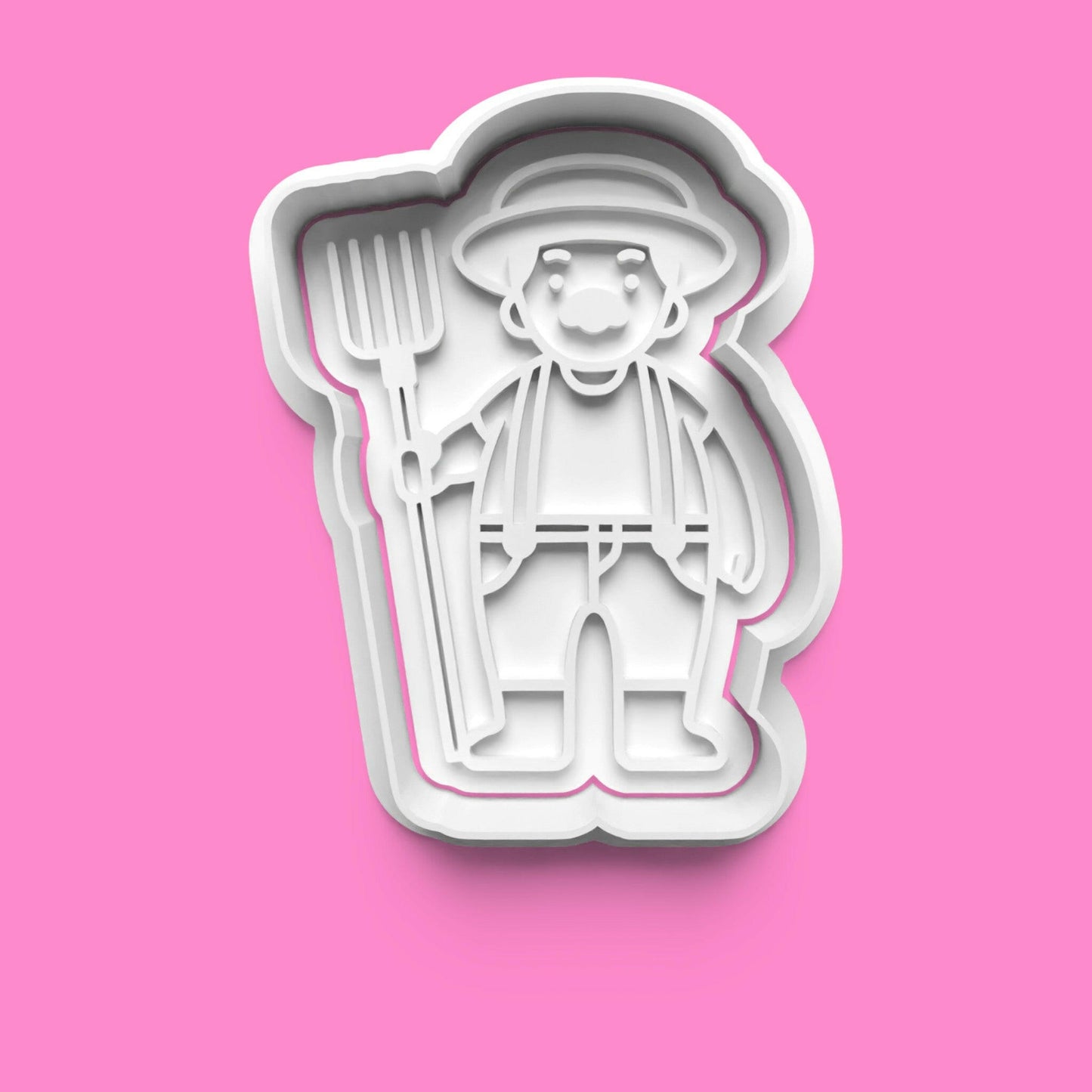 Farm-Themed Cookie Cutter Set – Tractor, Farmer, Barn, and Animal Designs.