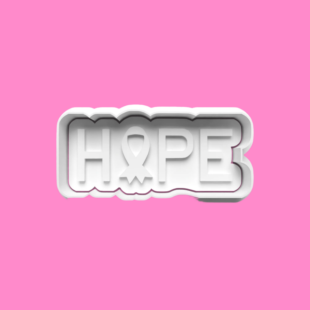 "Support Breast Cancer Awareness with our 4-piece embosser and cookie cutter set. Durable, food-safe, and perfect for creating meaningful, awareness-themed treats. Hand wash only.".