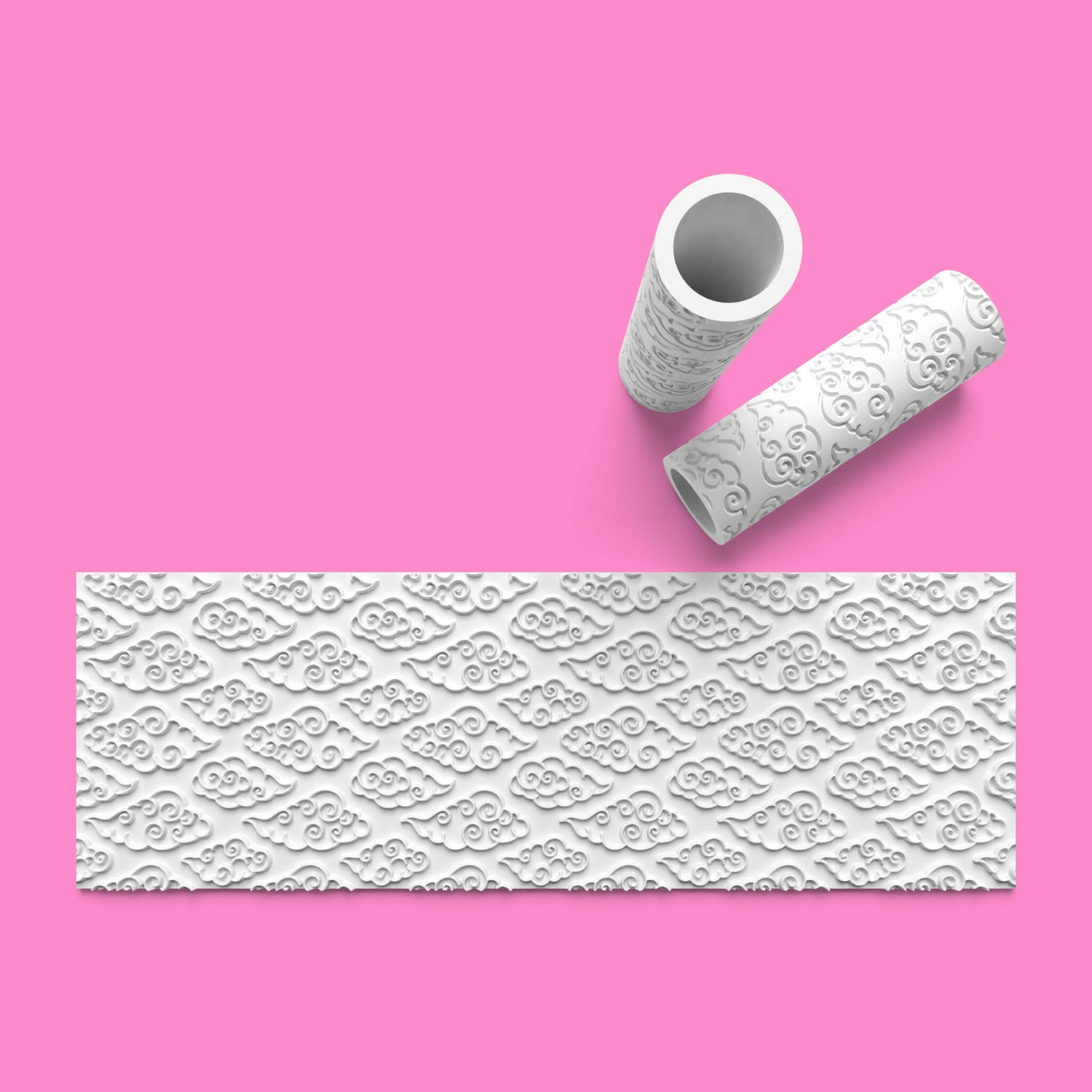 Cloud Textured Roller for Fondant Polymer Clay.