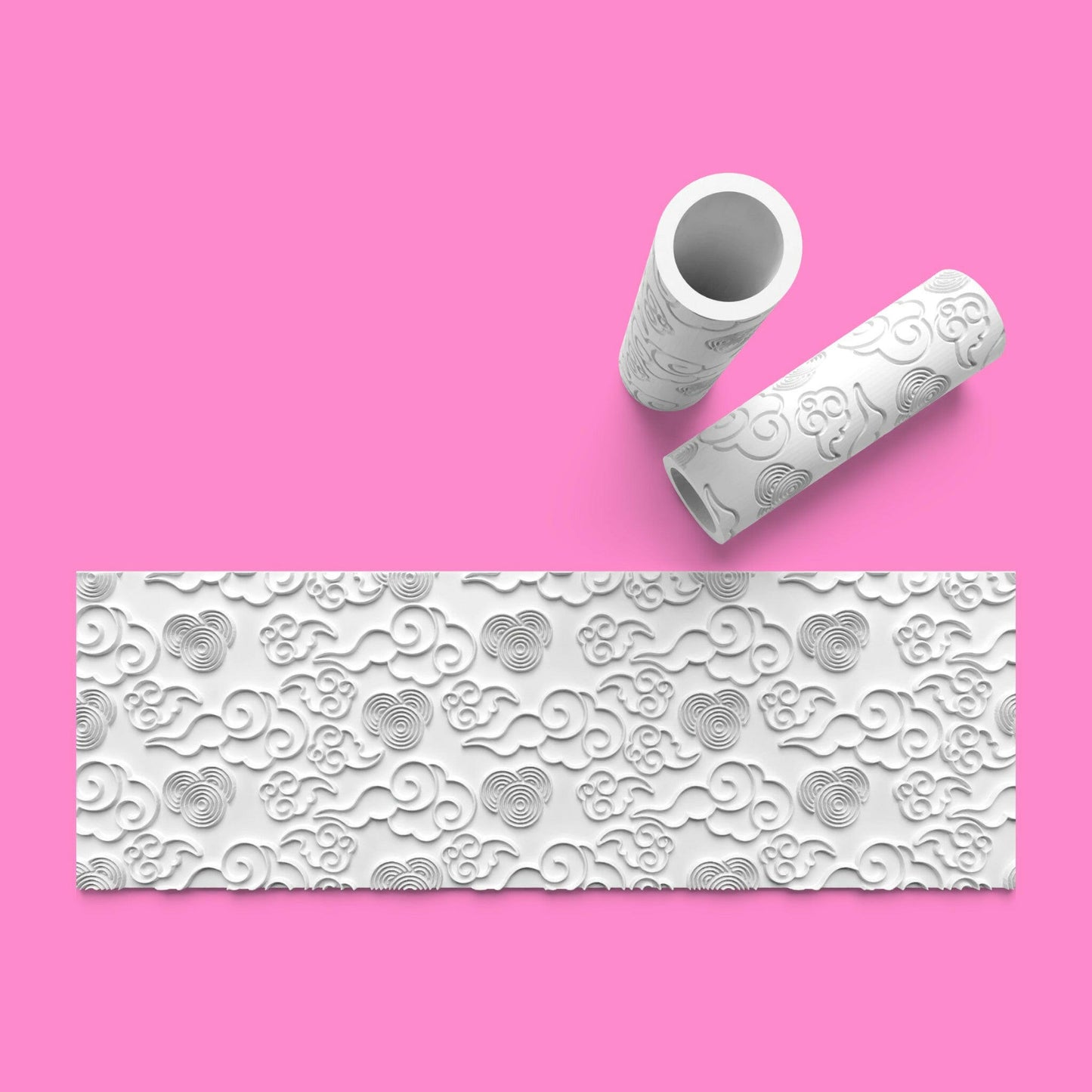 Cloud Textured Roller for Fondant Polymer Clay.