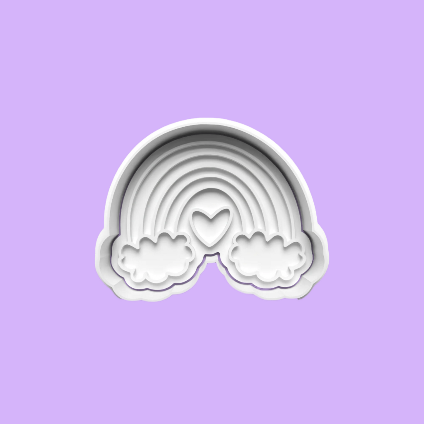 Rainbow Cookie Cutter Set – 4-Piece Colorful Baking Tools.