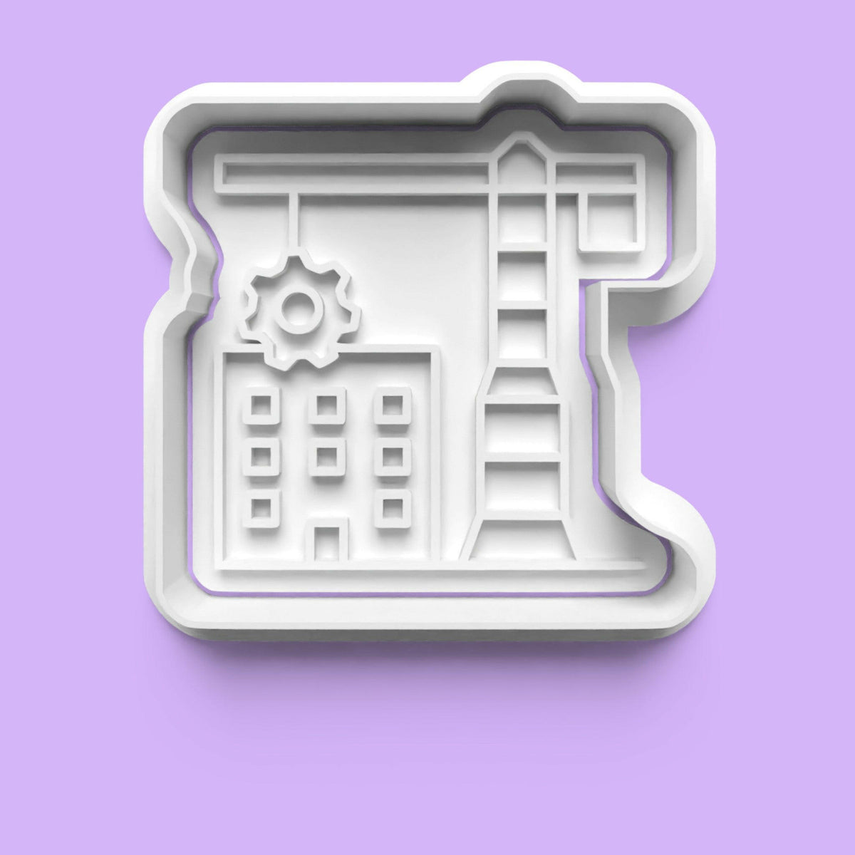Construction-Themed Cookie Cutter Set – 4-Piece Building Site Baking Tools.