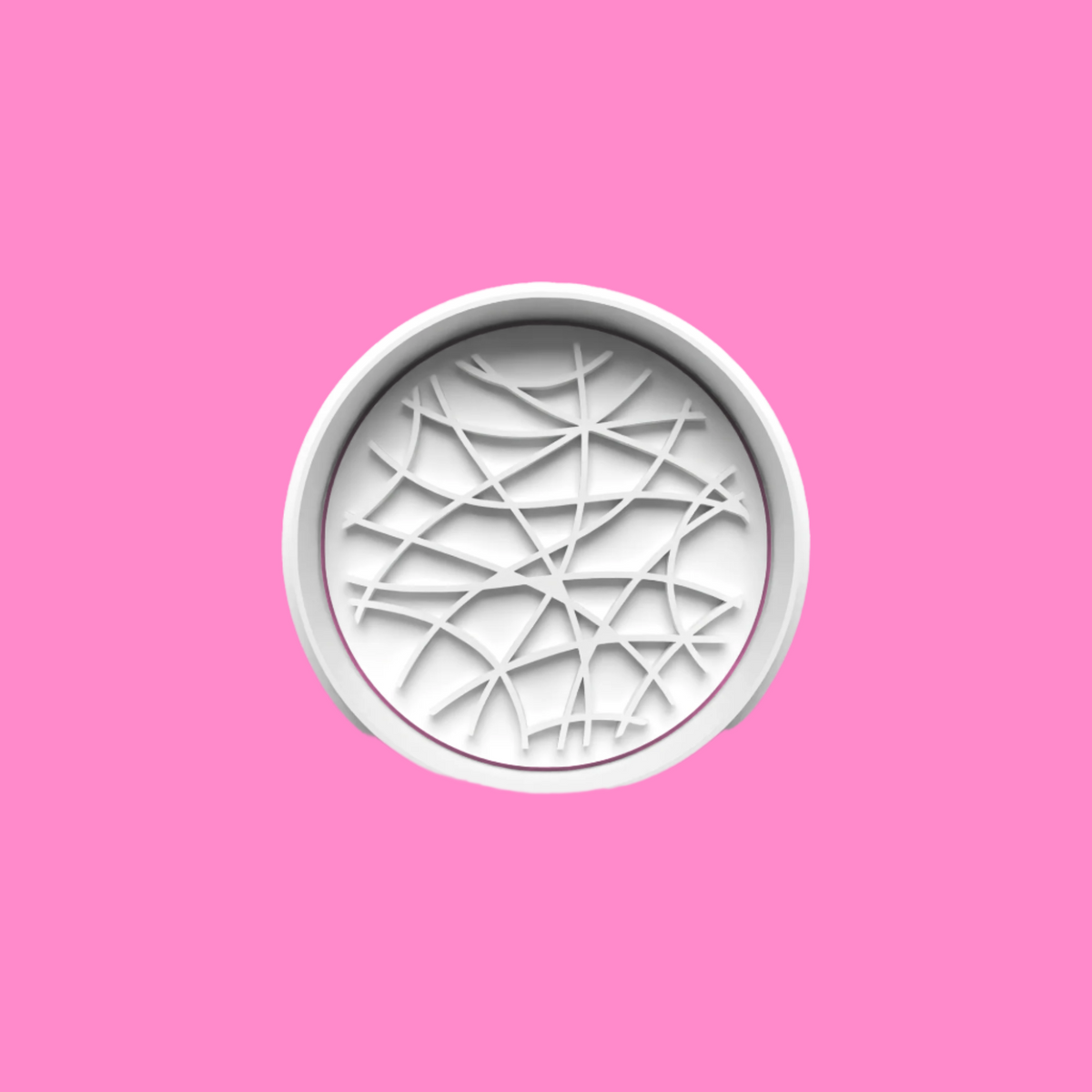 Circle Patterned Textured Cookie Cutter – Intricate Design Baking Tool.