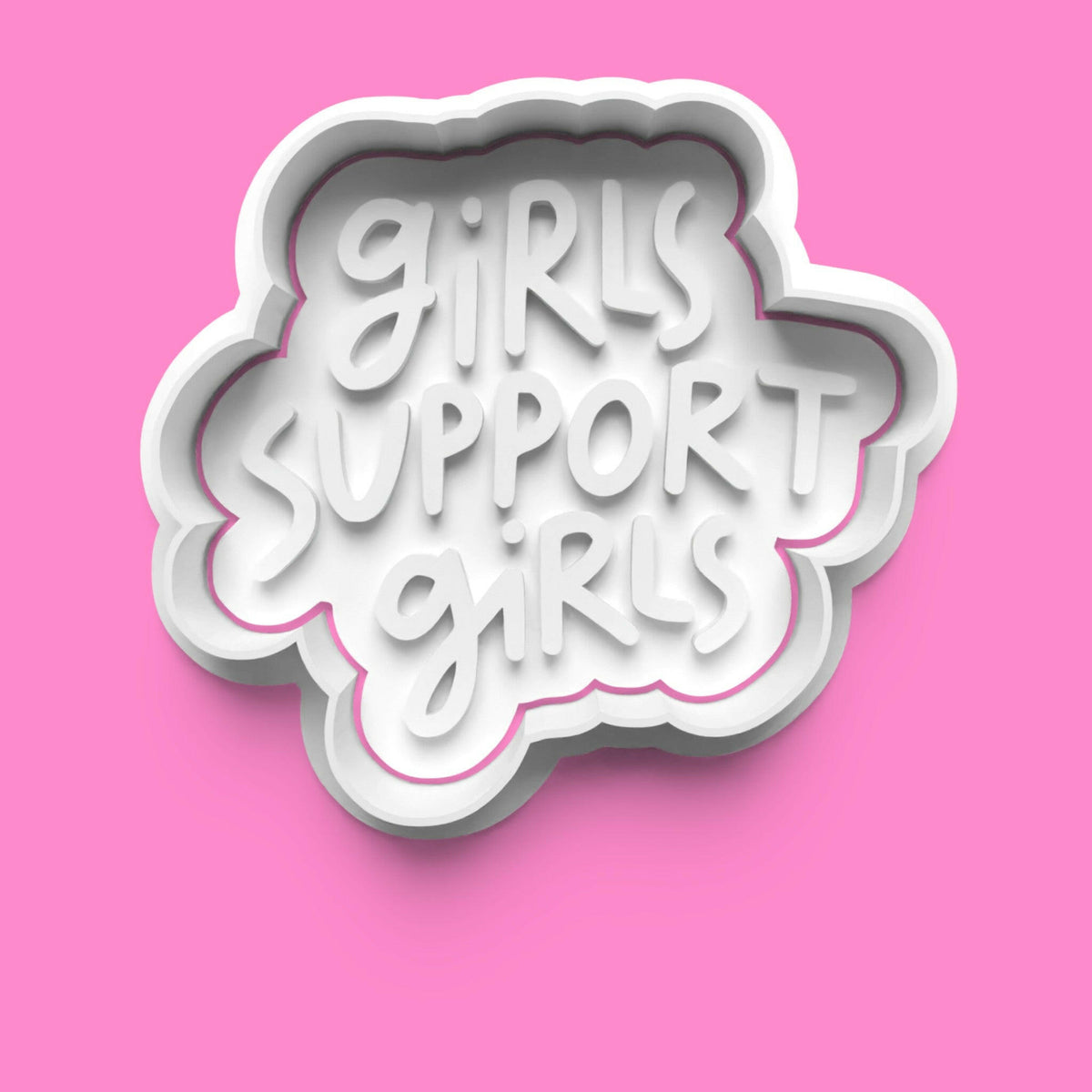 Girl Power Cookie Cutter Set (4 pcs) | Bold Font Designs | PLA Baking Tools.