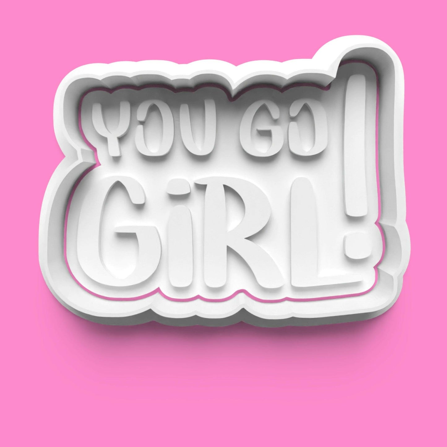 Girl Power Cookie Cutter Set (4 pcs) | Bold Font Designs | PLA Baking Tools.