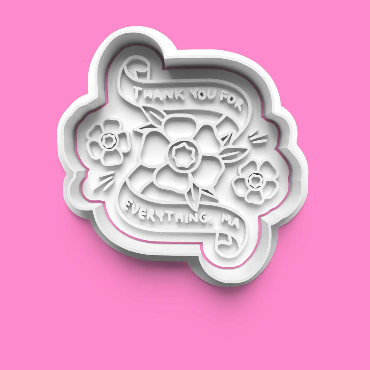 Mother's Day "Love You Mum" Cookie Cutter Set – 10-Piece Heartfelt Baking Tools.