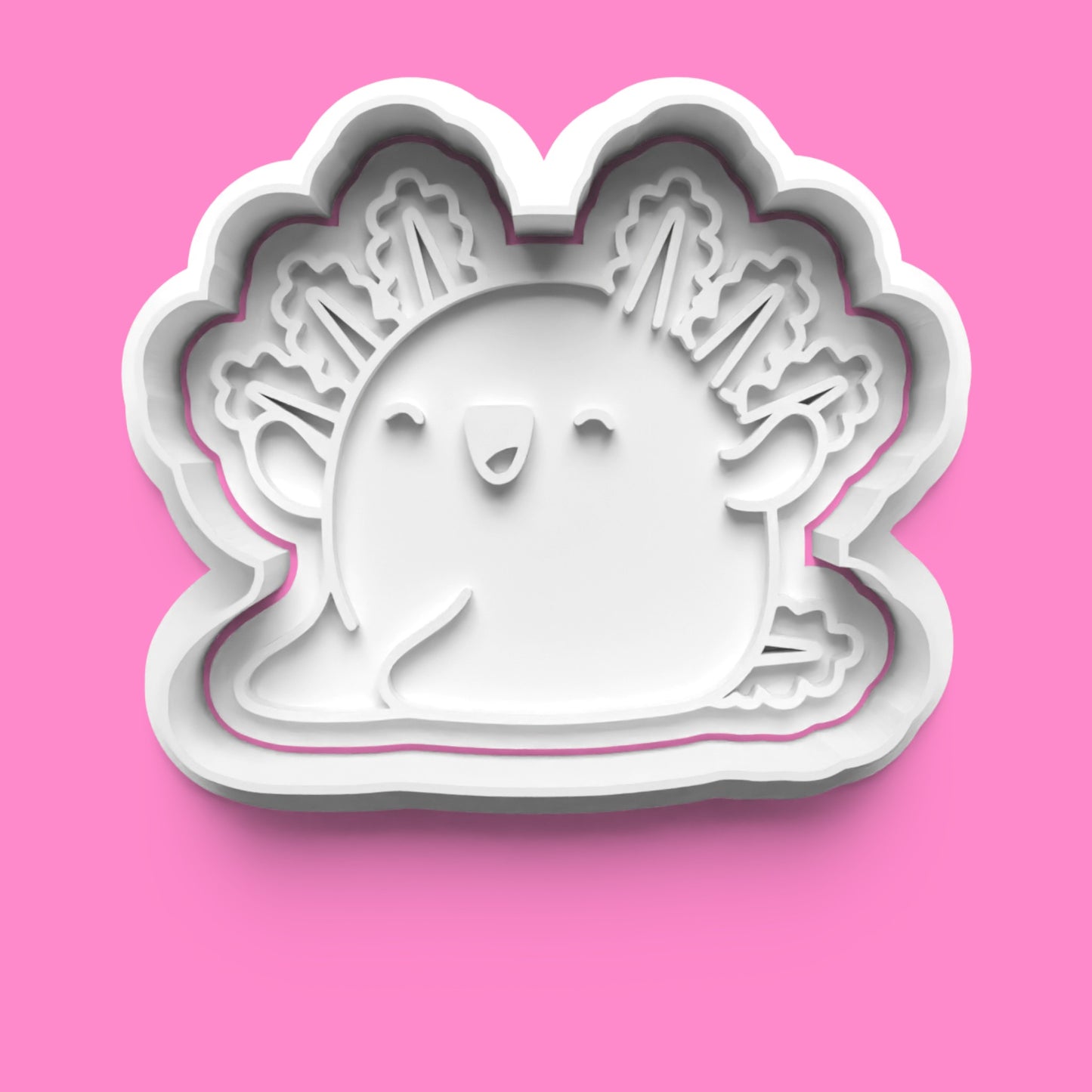Axolotl Cookie Cutter – Cute Amphibian Design (5cm, 7cm, 8cm, 10cm)