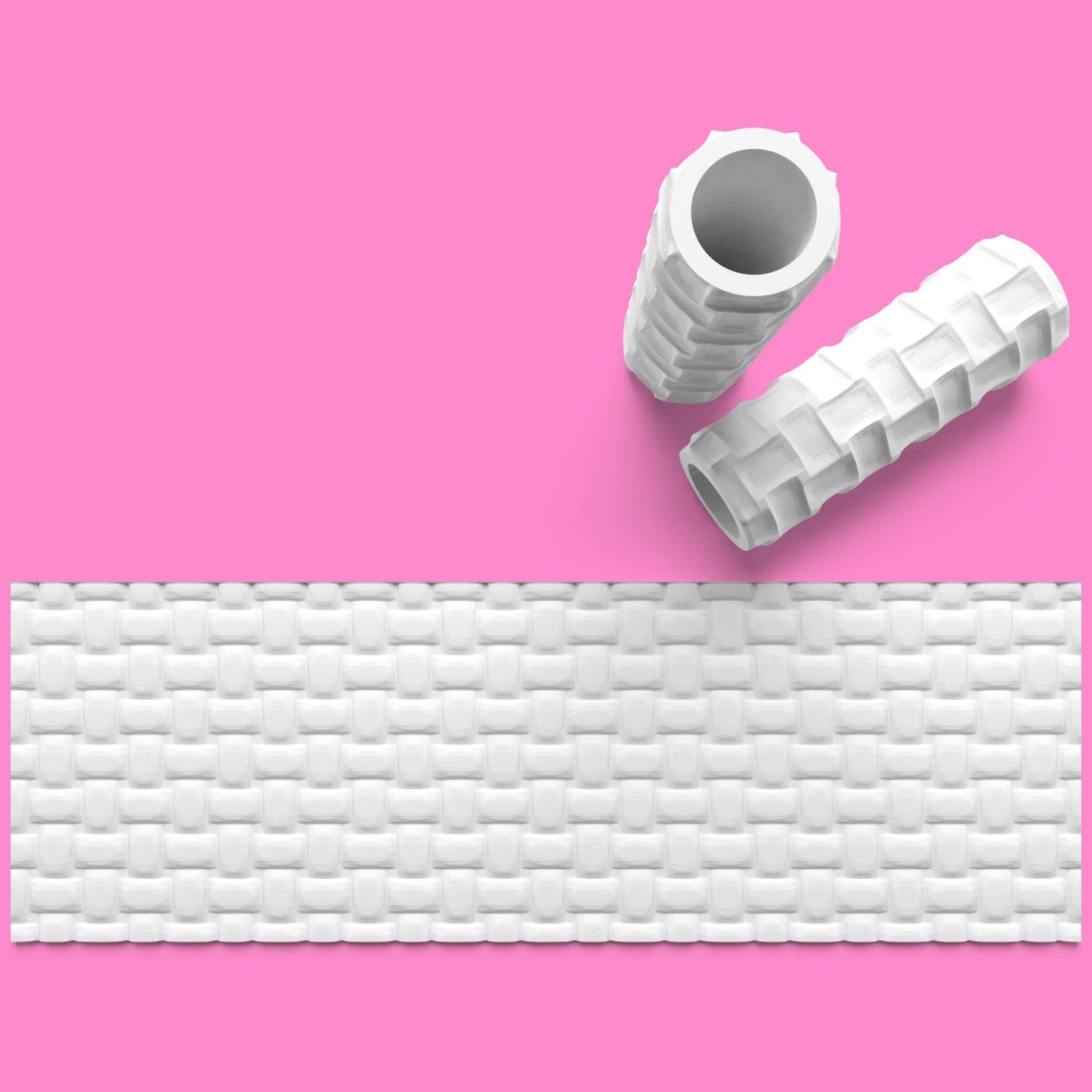 Fabric Pattern 2 Textured Roller for Fondant Polymer Clay.