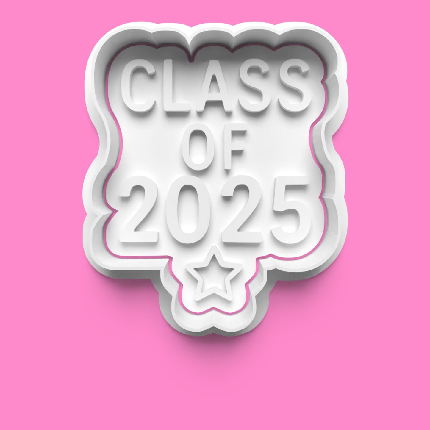 School Leavers 2025 Cookie Cutter & Embosser Set – Graduation Party 4-Piece Collection