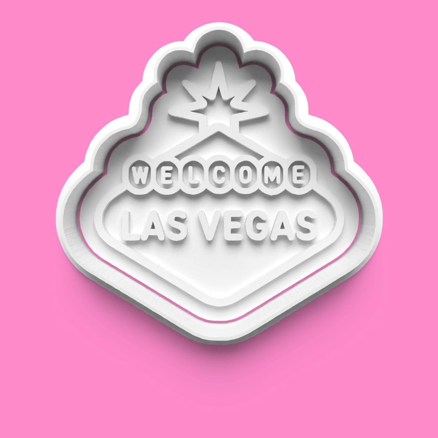Las Vegas Cookie Cutter & Embosser Stamp | City-Themed Baking | PLA