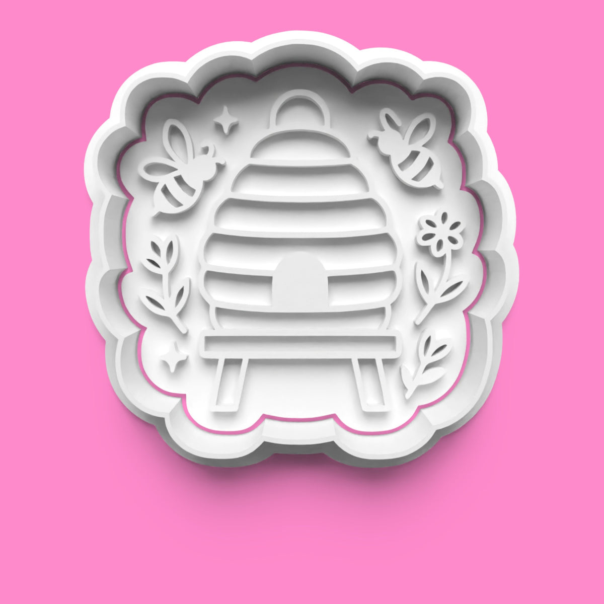 Honey Bee Cookie Cutter & Embosser Set – 4-Piece Bee-Themed Baking Collection