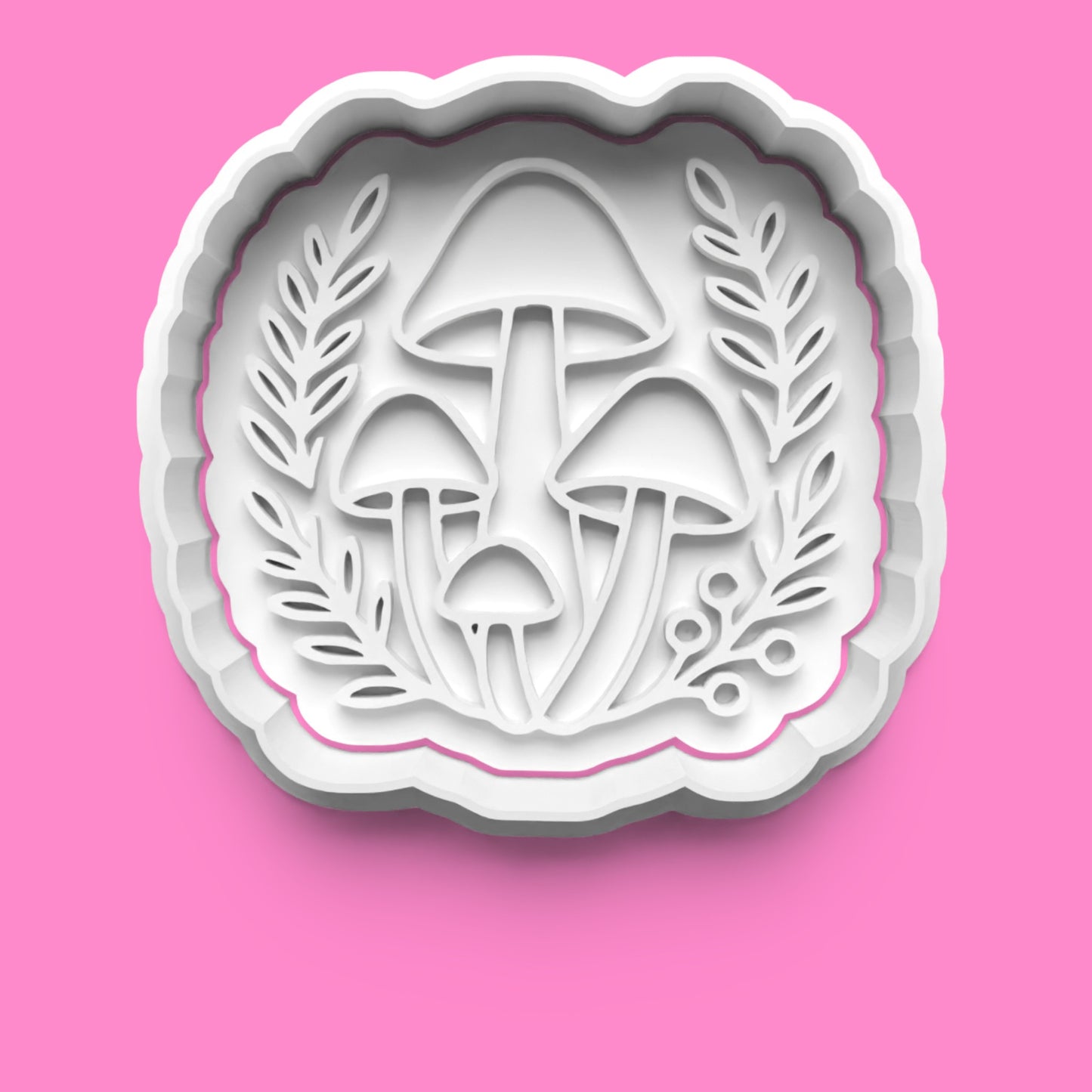 Forest Nature Cookie Cutter & Embosser Set – 4-Piece Woodland Baking Collection