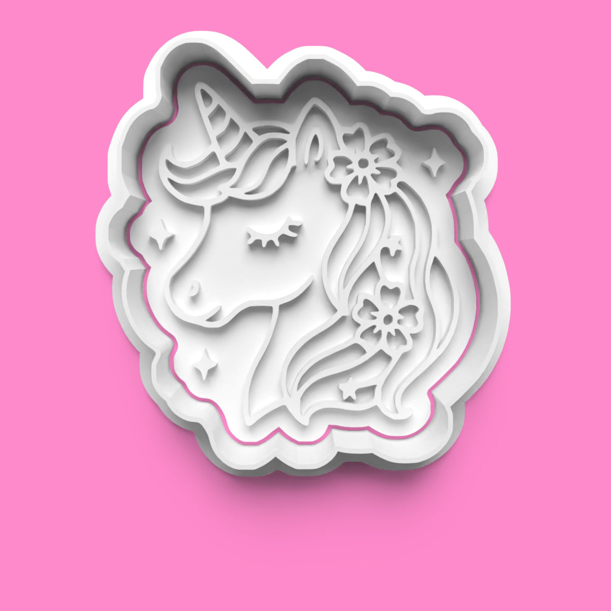 Unicorn Cookie Cutter & Embosser Set – 4-Piece Magical Fantasy Collection