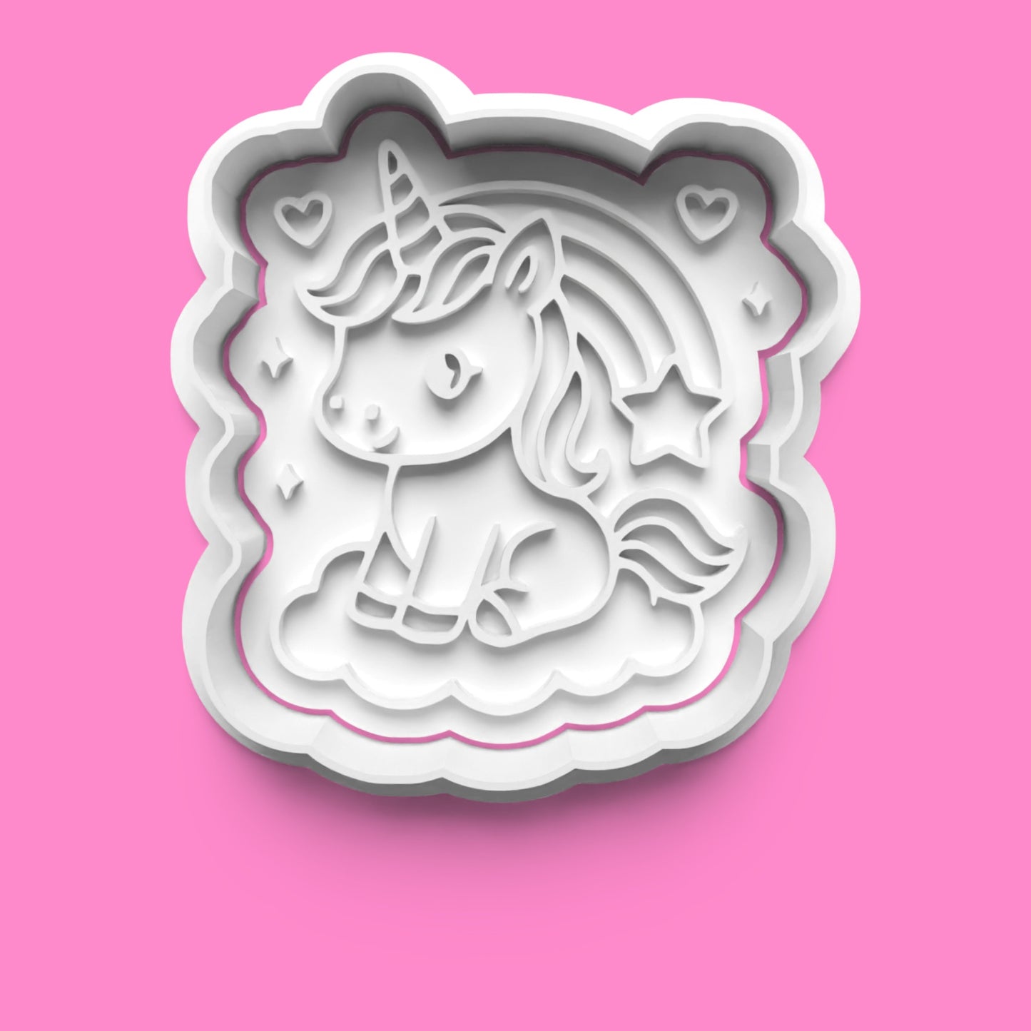 Unicorn Cookie Cutter & Embosser Set – 4-Piece Magical Fantasy Collection