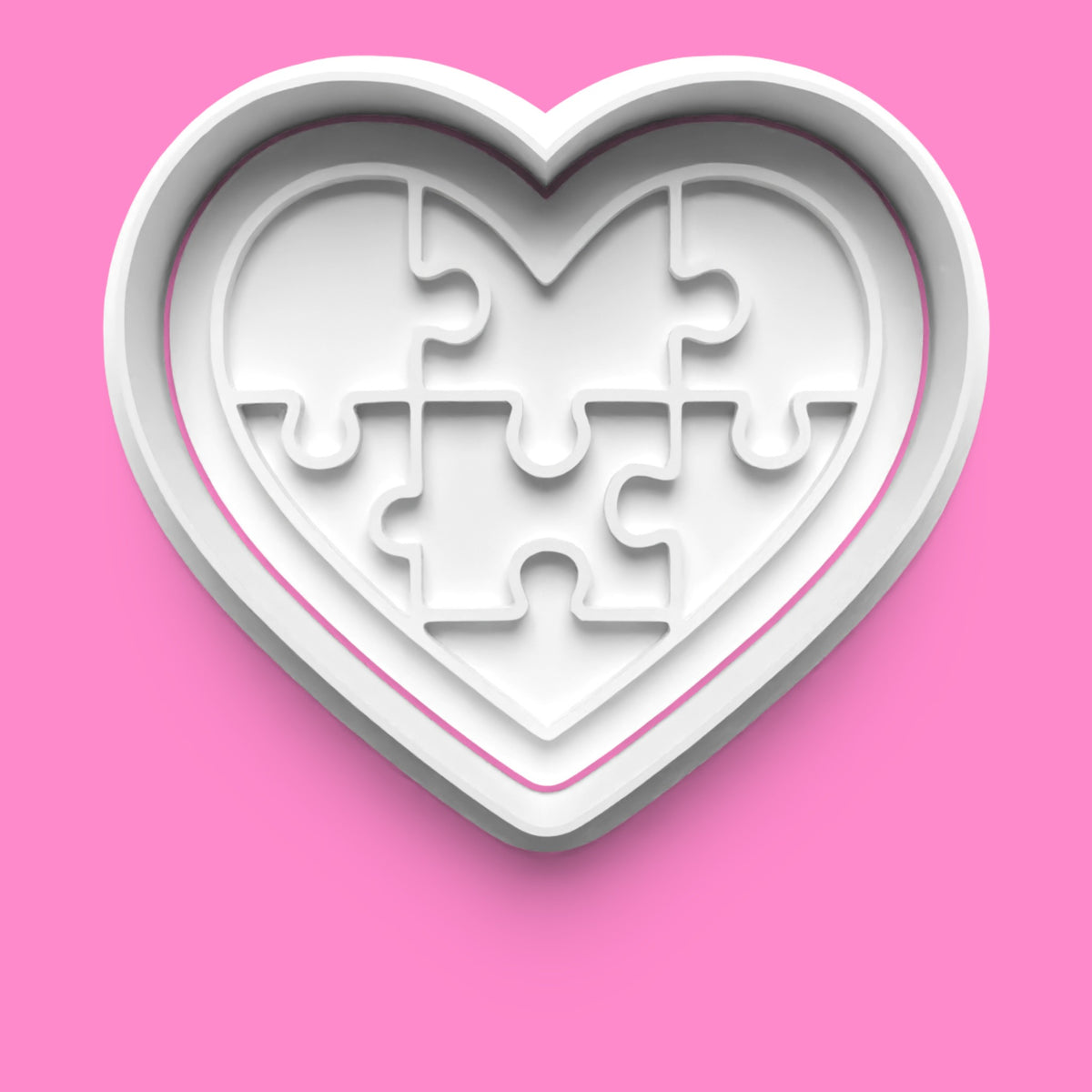 Autism Awareness Cookie Cutter & Embosser Set – 4-Piece Spectrum-Inspired Collection
