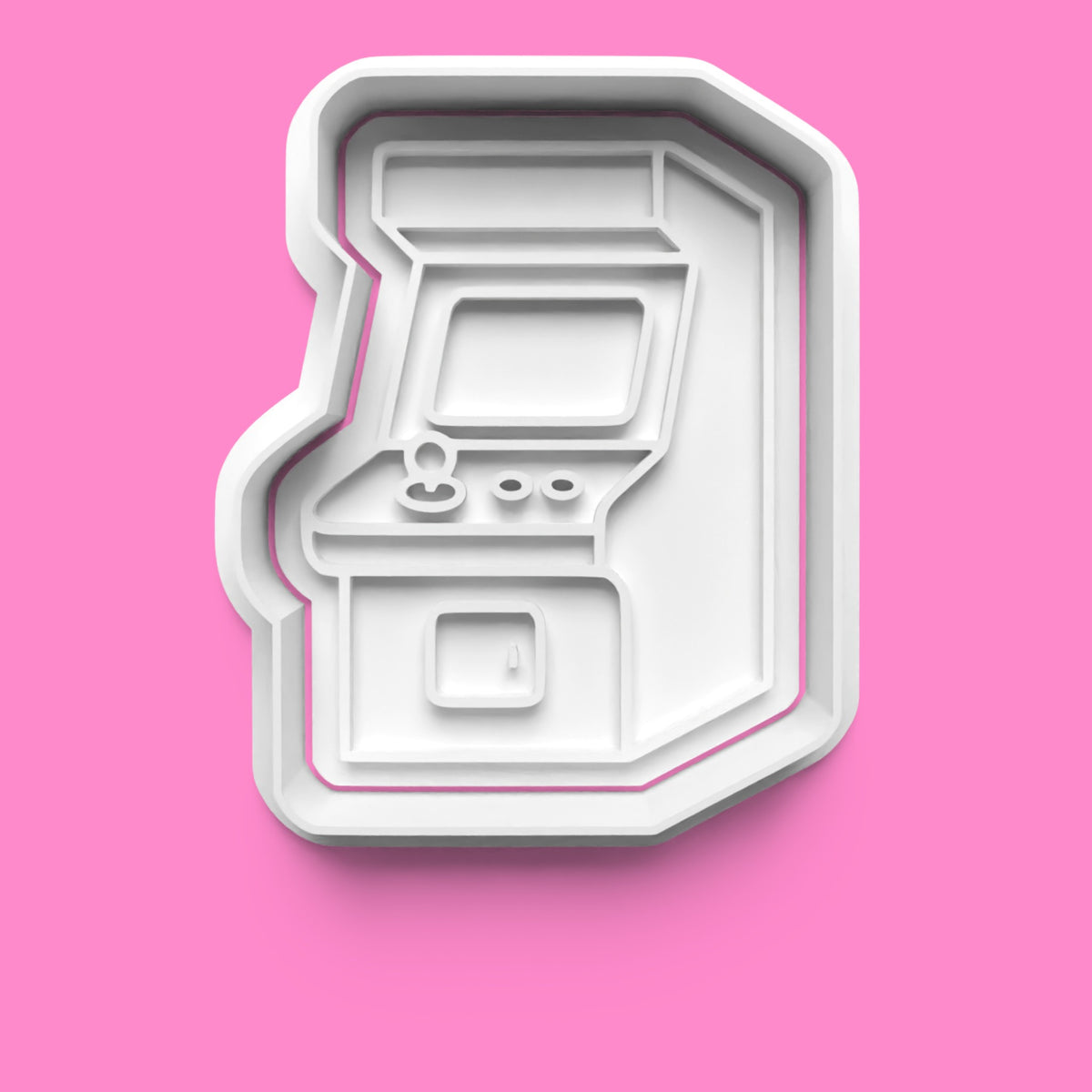 Retro Game Cookie Cutter & Embosser Set – 4-Piece Arcade-Inspired Collection