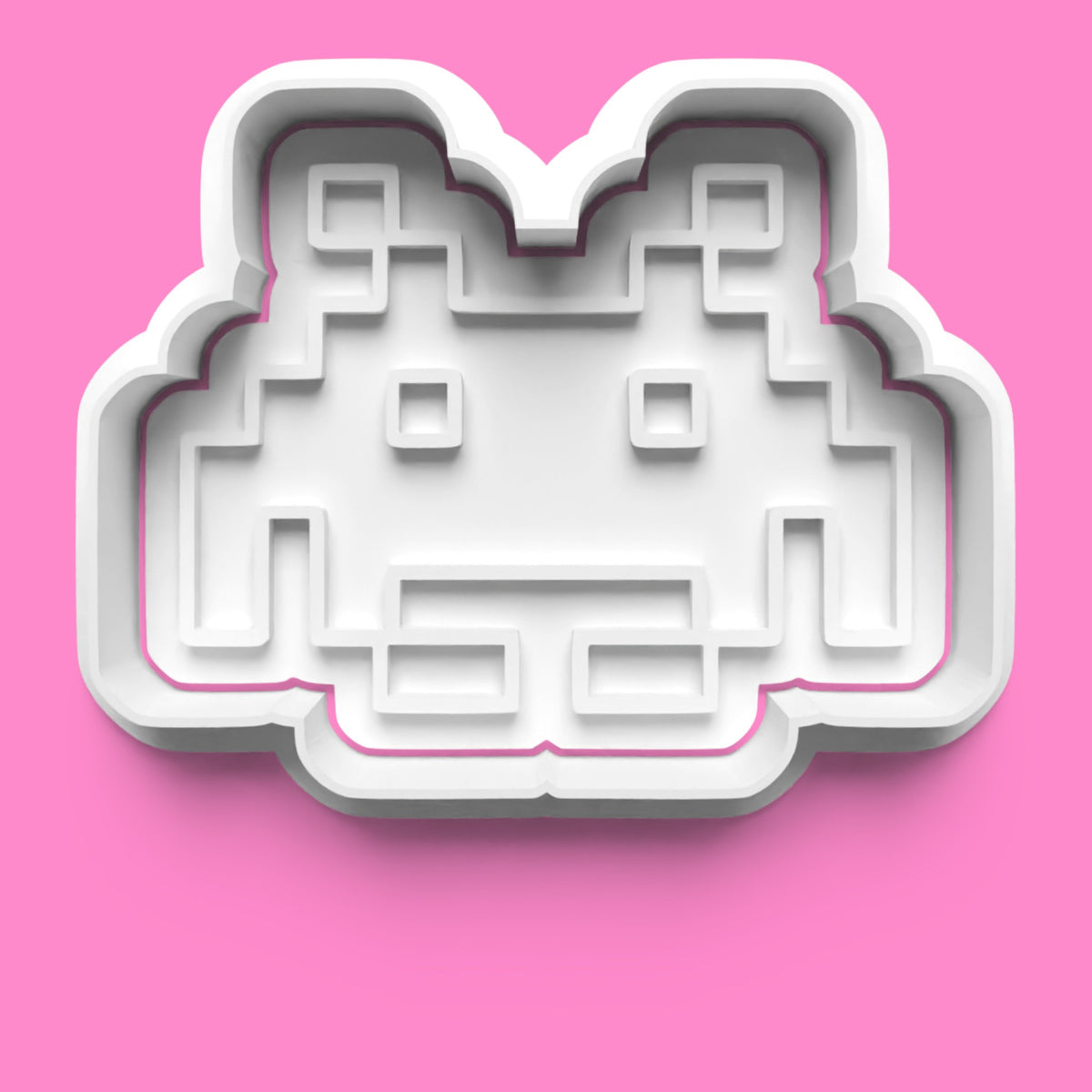 Retro Game Cookie Cutter & Embosser Set – 4-Piece Arcade-Inspired Collection