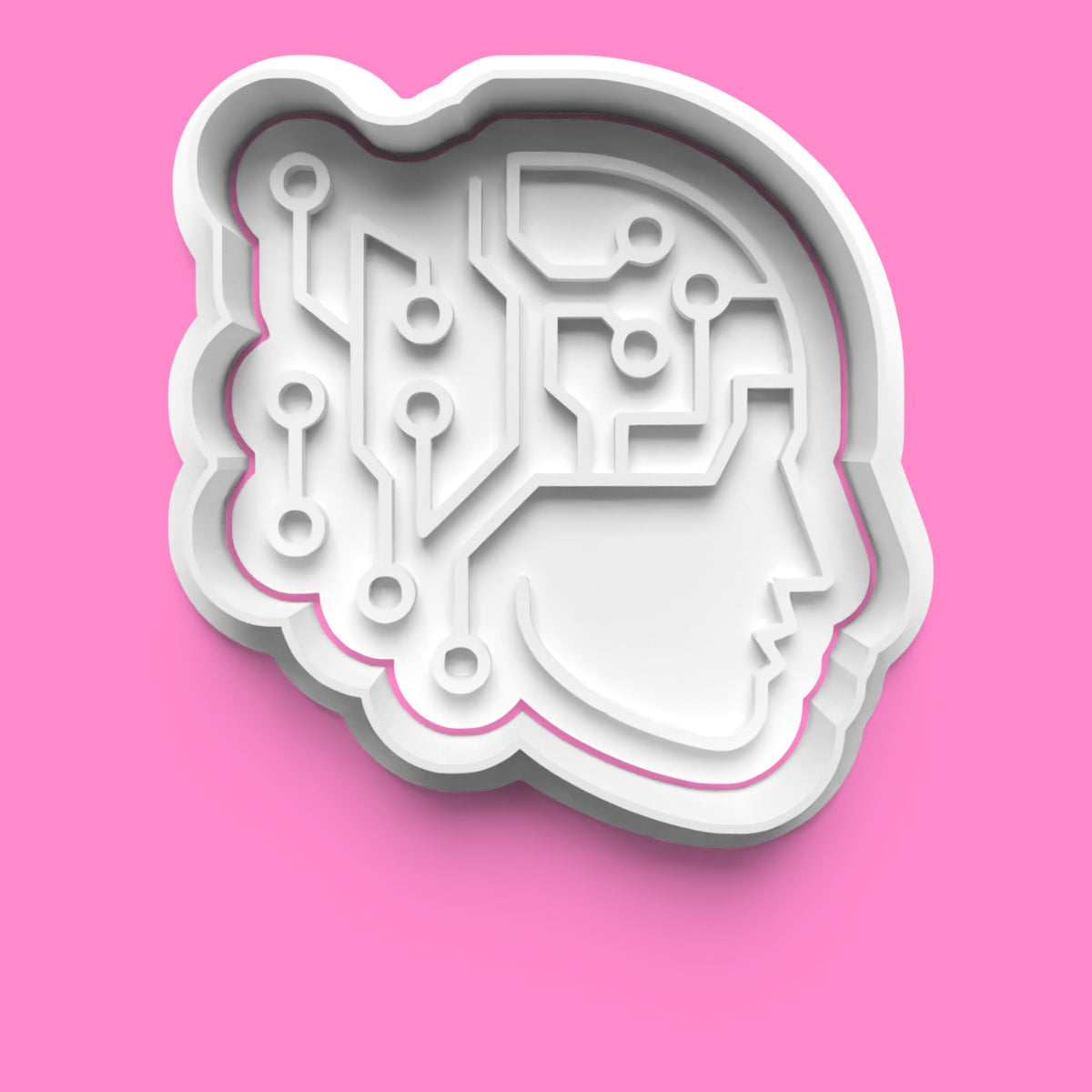 AI Cookie Cutter & Embosser Stamp Set β Futuristic Tech-Inspired Collection