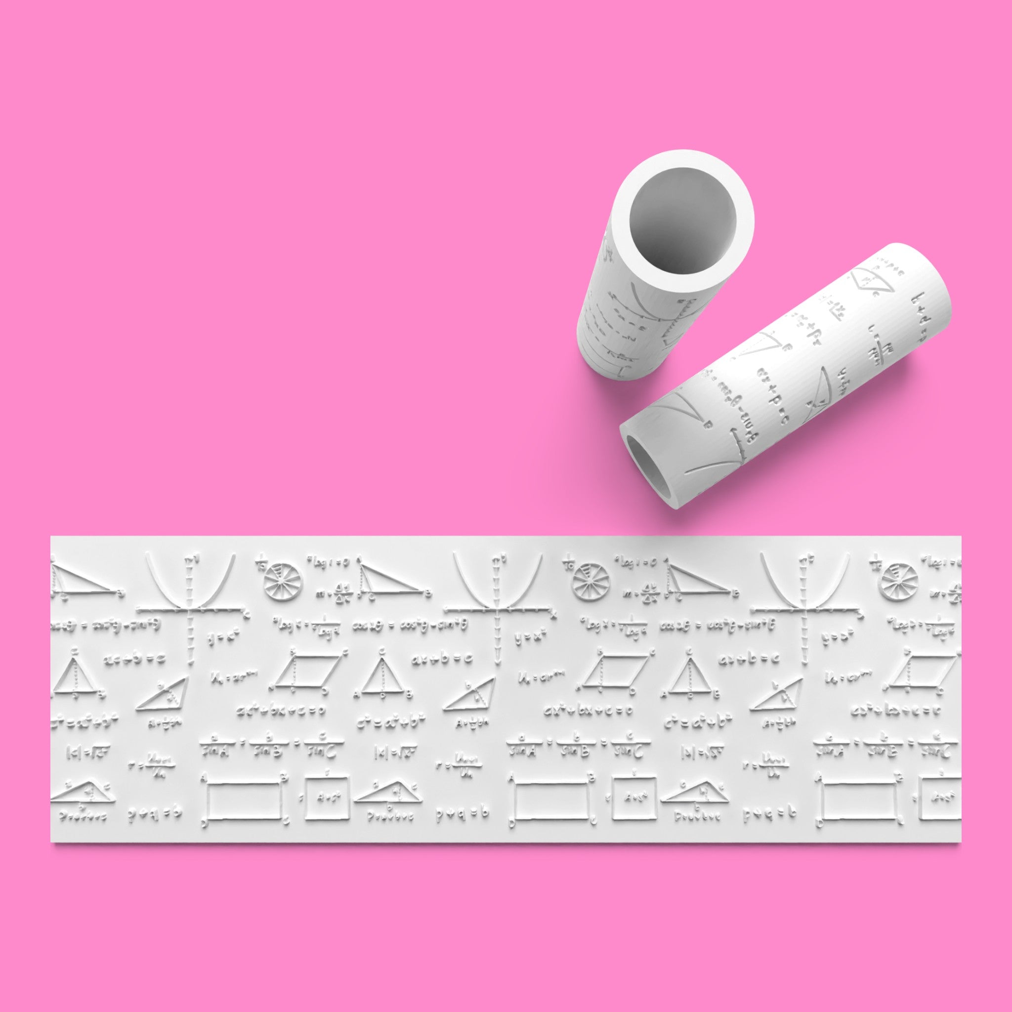 Math Design Emboss & Outboss Textured Rollers – STEM Baking Collection Set-4