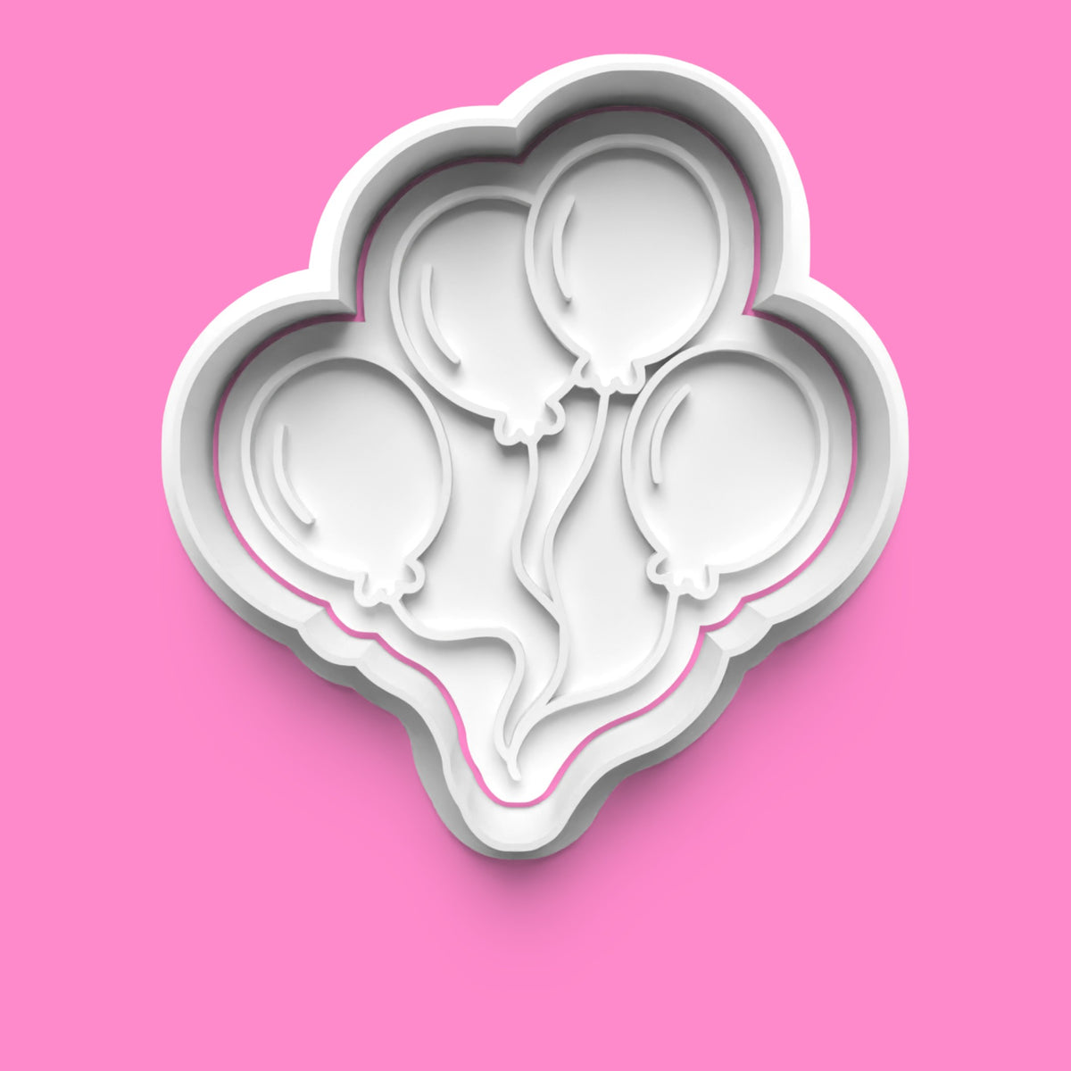 Balloon Theme Cookie Cutter & Embosser Stamp Set β Celebration & Party Collection