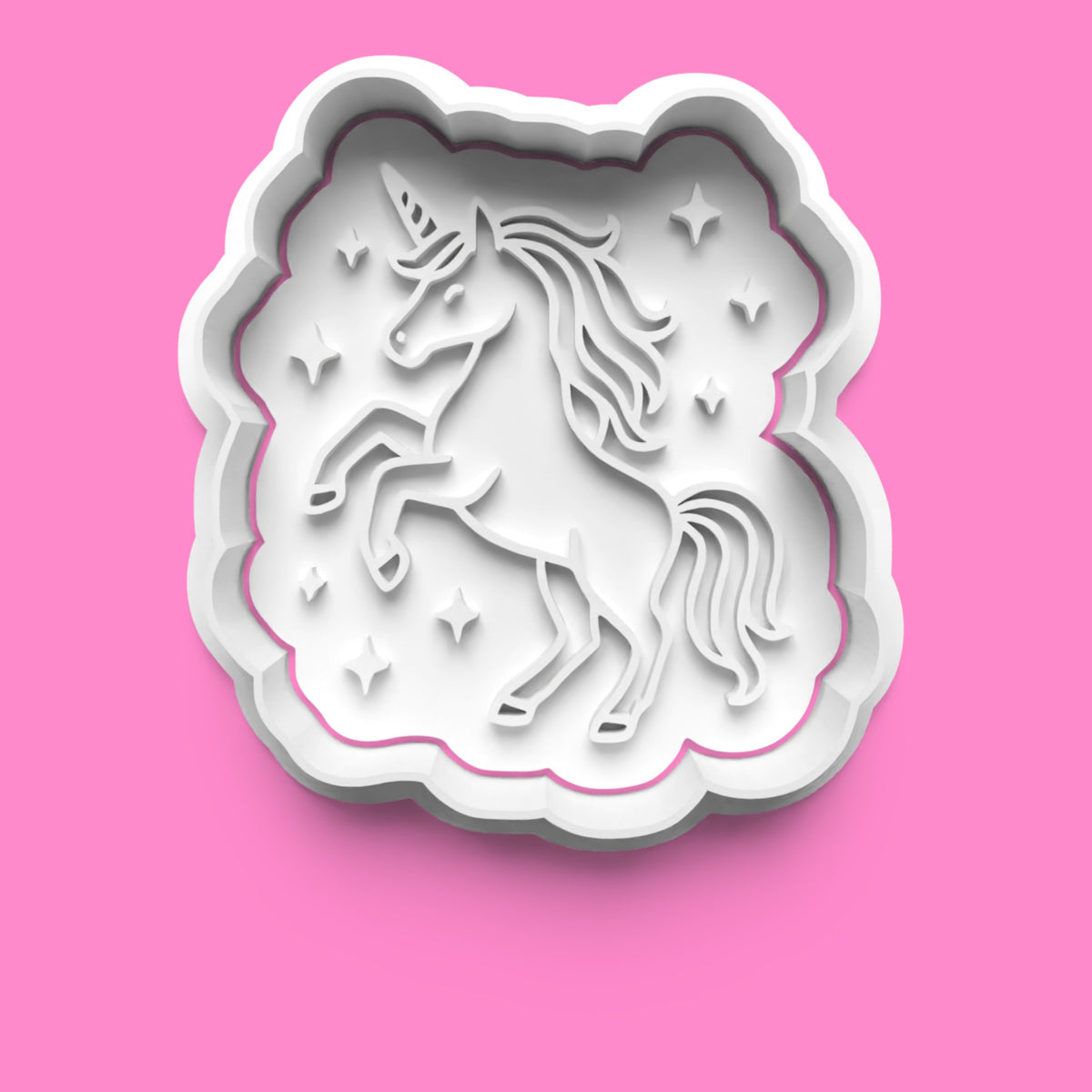 Unicorn Theme Cookie Cutter & Embosser Stamp Set β Magical Baking Collection Set-3