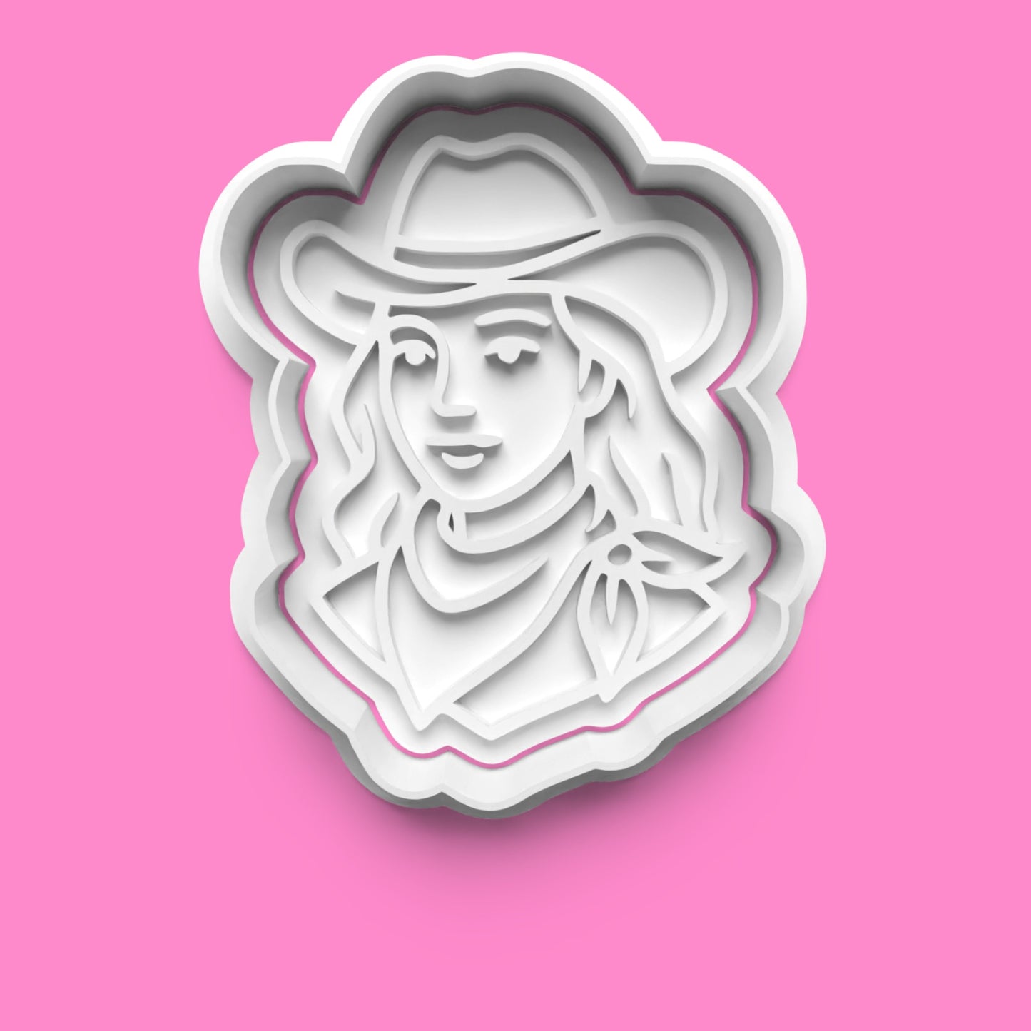Cowgirl Theme Cookie Cutter & Embosser Stamp Set – Western Baking Collection