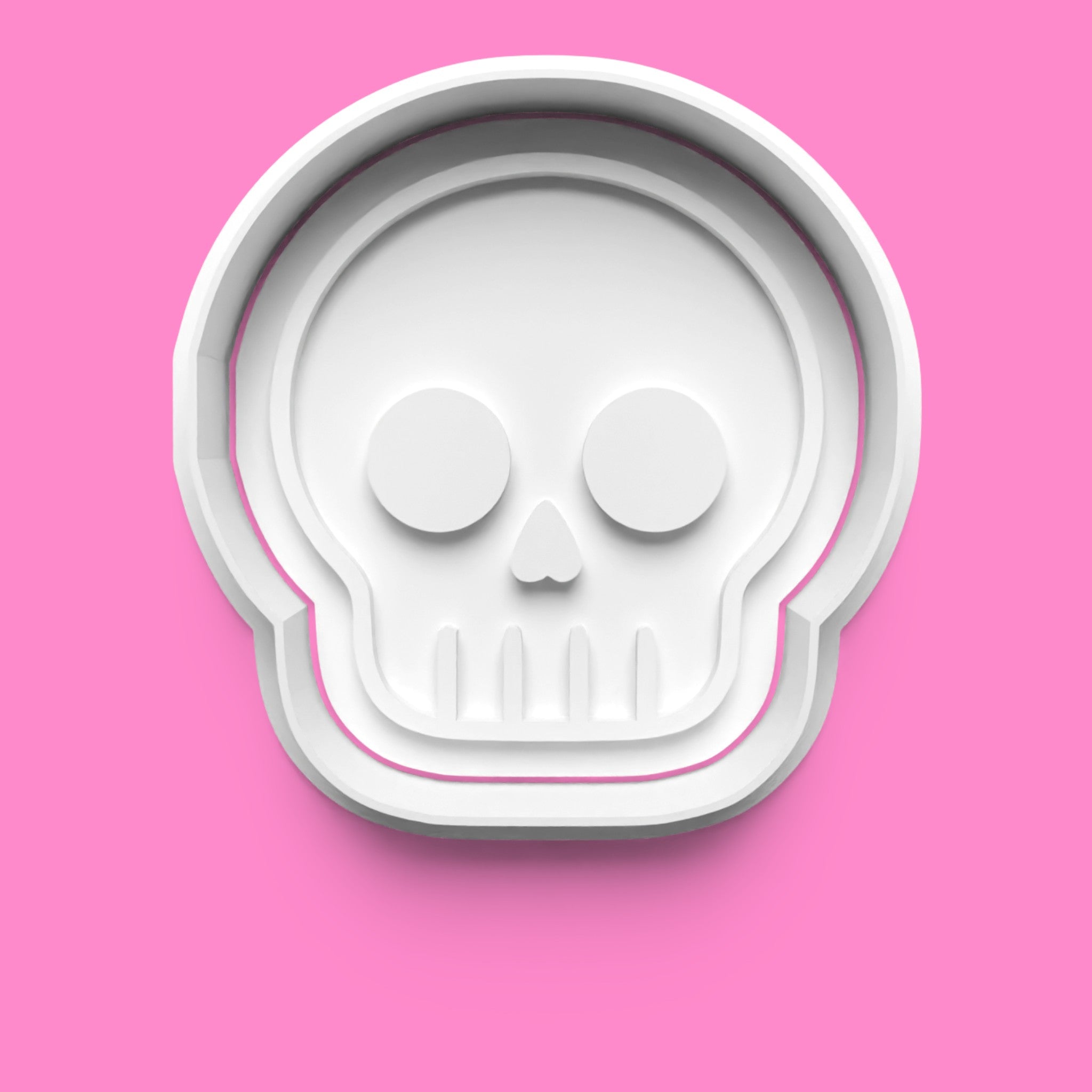 Skull Designs Cookie Cutter & Embosser Stamp Set – Halloween & Gothic Baking Collection