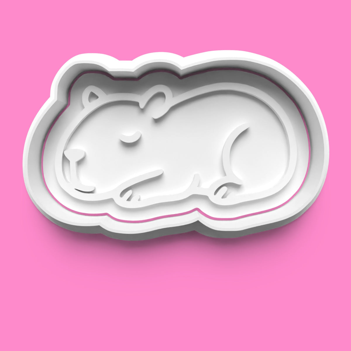 Capybara Cookie Cutter & Embosser Stamp Set – Adorably Chill Animal Collection