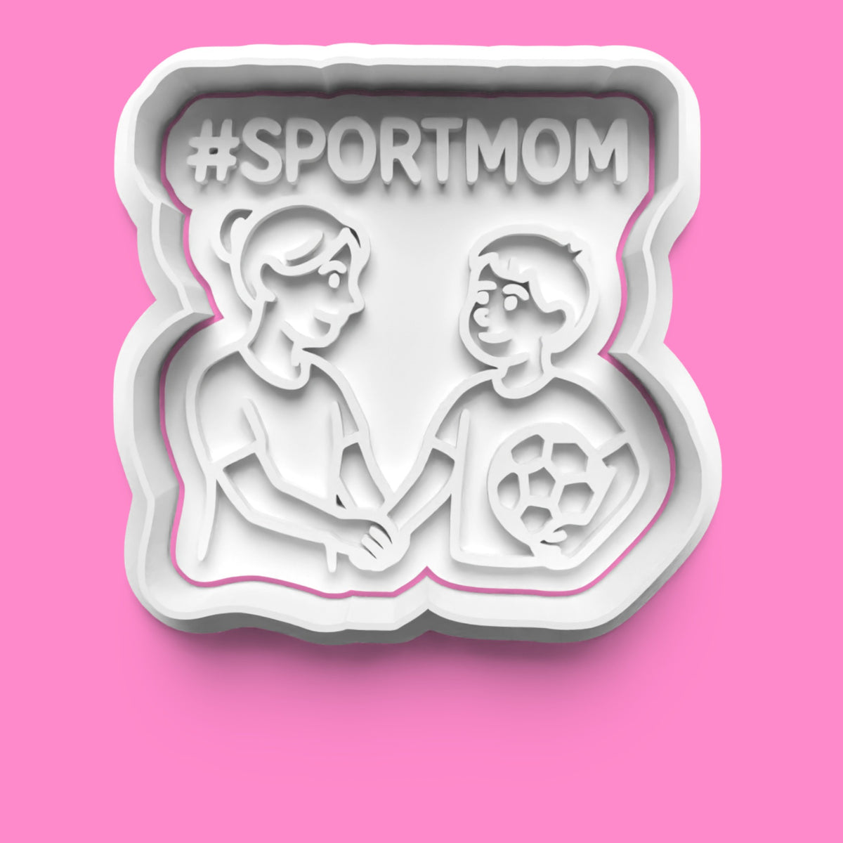 Sports Mom Cookie Cutter & Embosser Stamp Set – Sideline Superstar Collection
