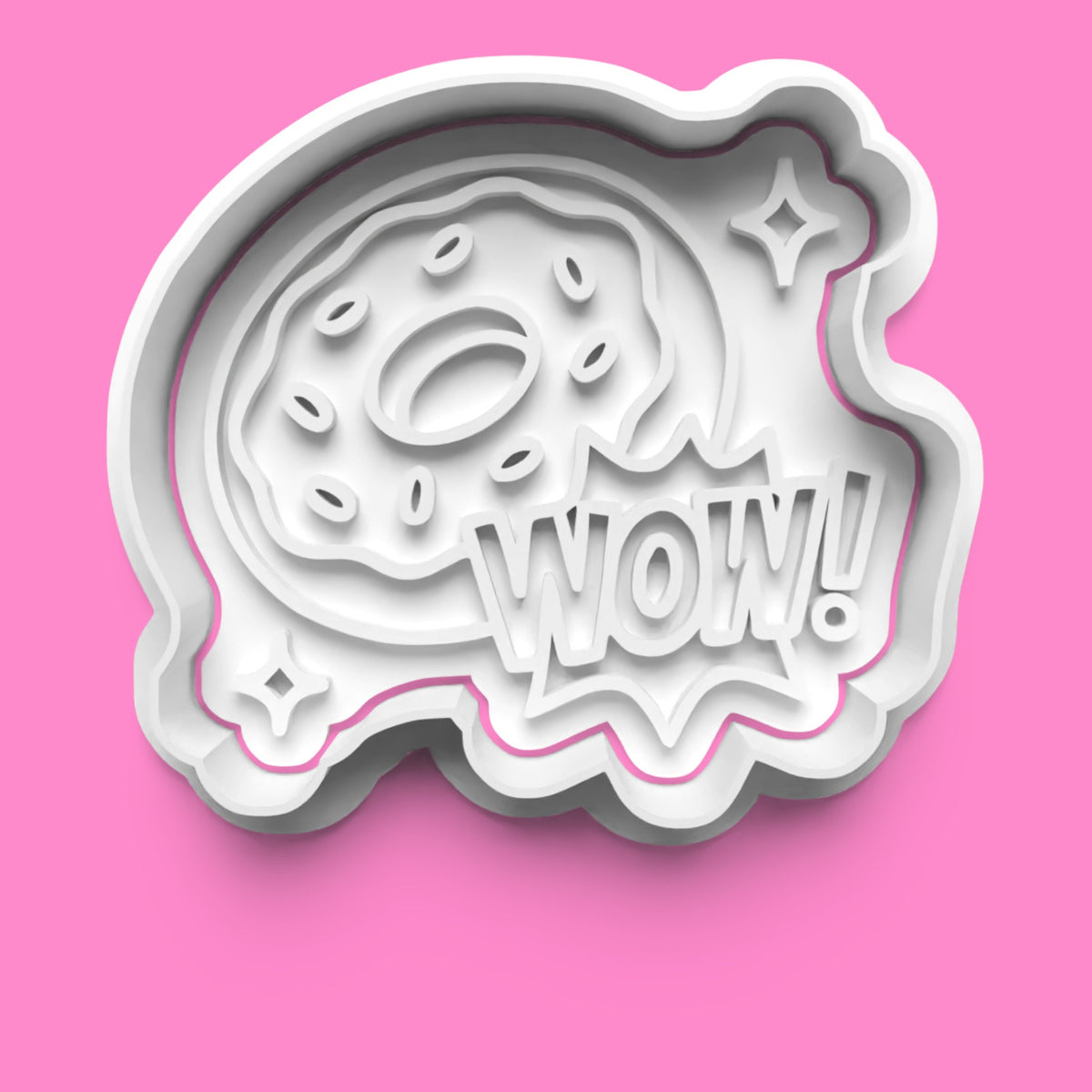 Retro Pop Art Cookie Cutter & Embosser Stamp Set β Comic Style Baking Collection