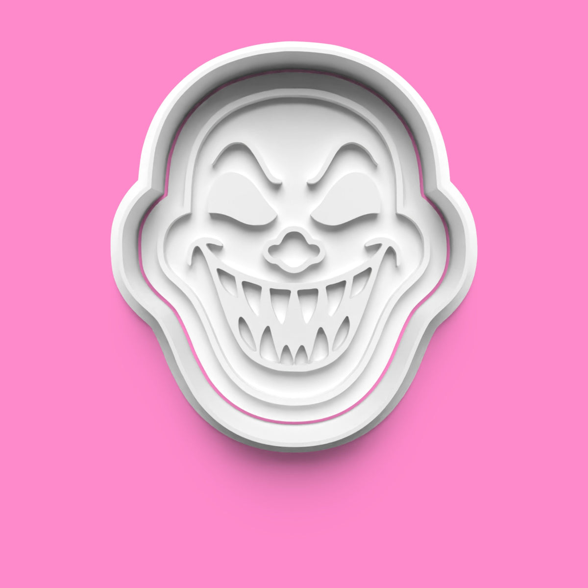 Little Nightmare Dolls Cookie Cutter Set – Creepy Clown, Haunted Teddy, Voodoo & Ghost Embossers