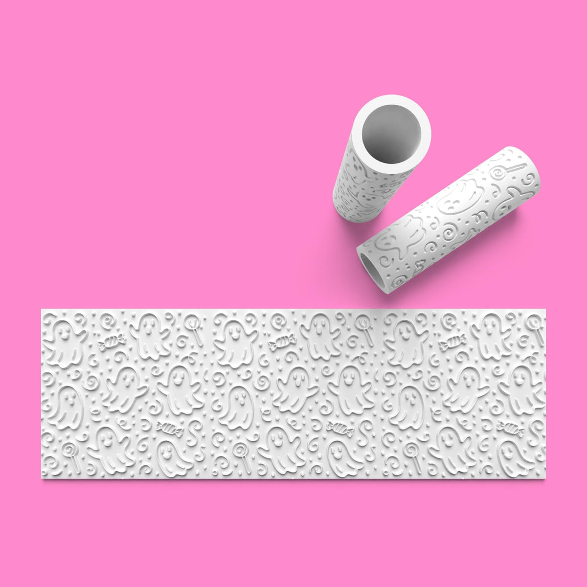 Ghostly Swirls Halloween Textured Rollers – Set the Spooky Vibe!