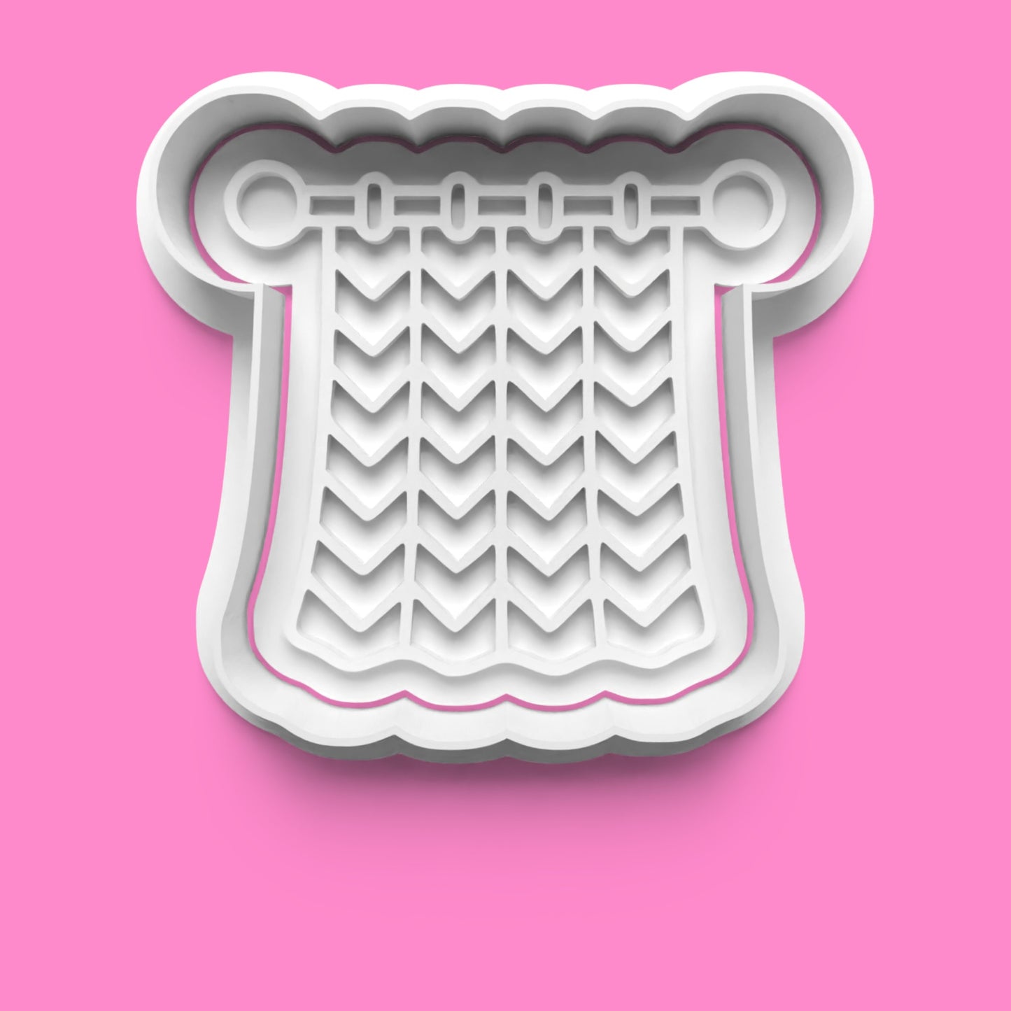 Knitting & Crochet Cookie Cutter & Embosser Set – 4 Piece Crafty Baking Tool Set