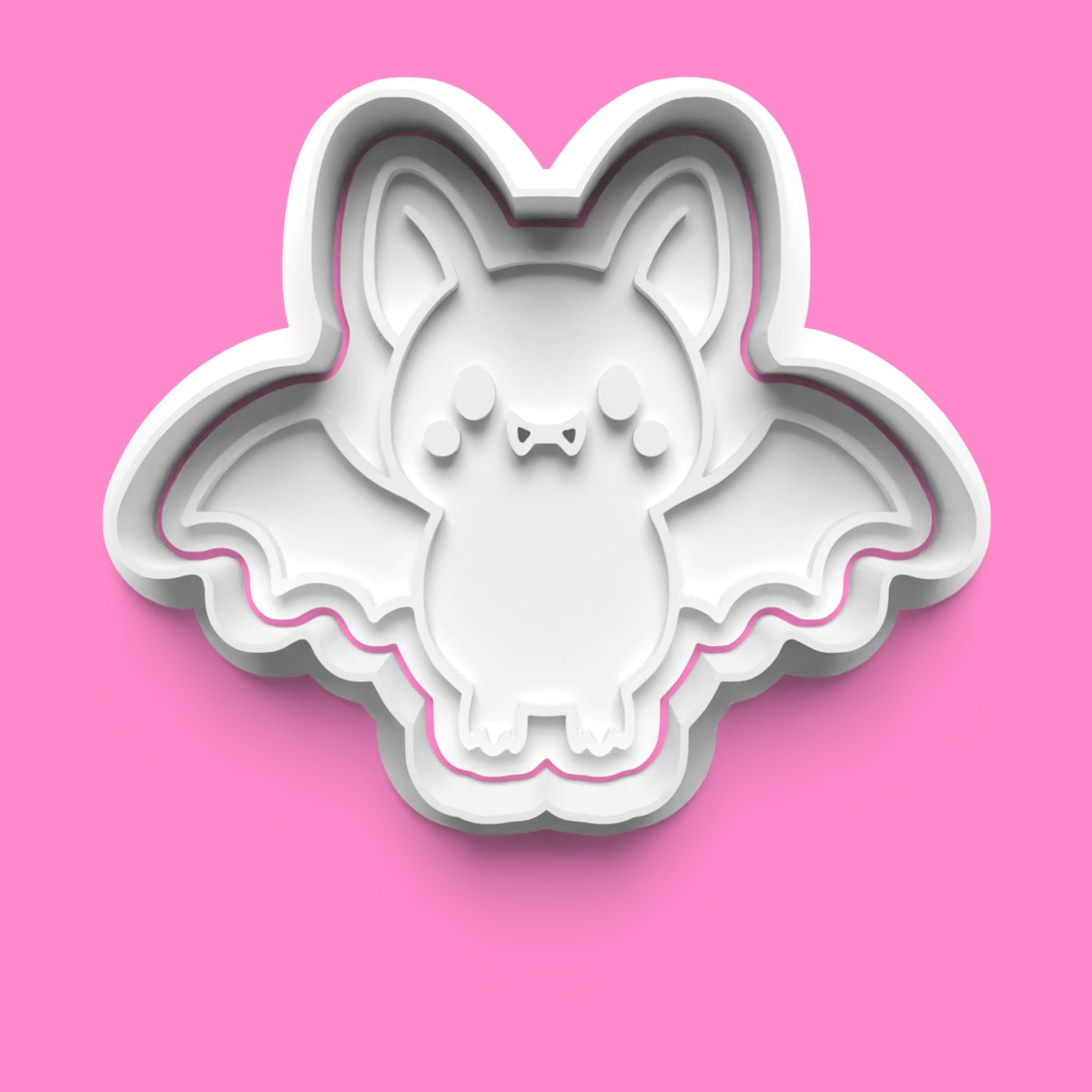 Cute Halloween Monsters Cookie Cutter & Embosser Set – Ghost, Pumpkin, Bat & Monster