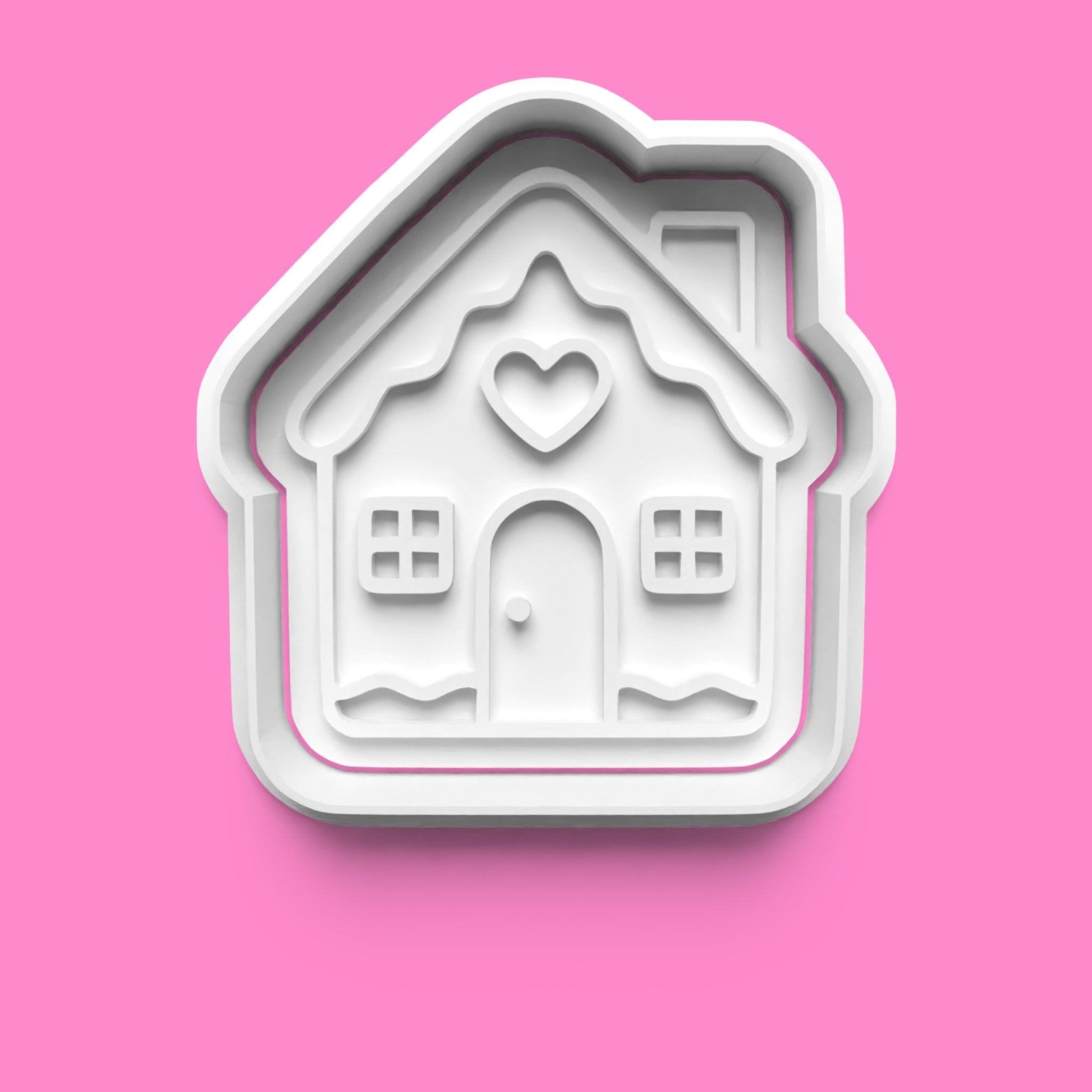 Christmas Cookie Cutter Set – Gingerbread, Snowflake, Candy Cane & House (4-Piece Holiday Bake Set)