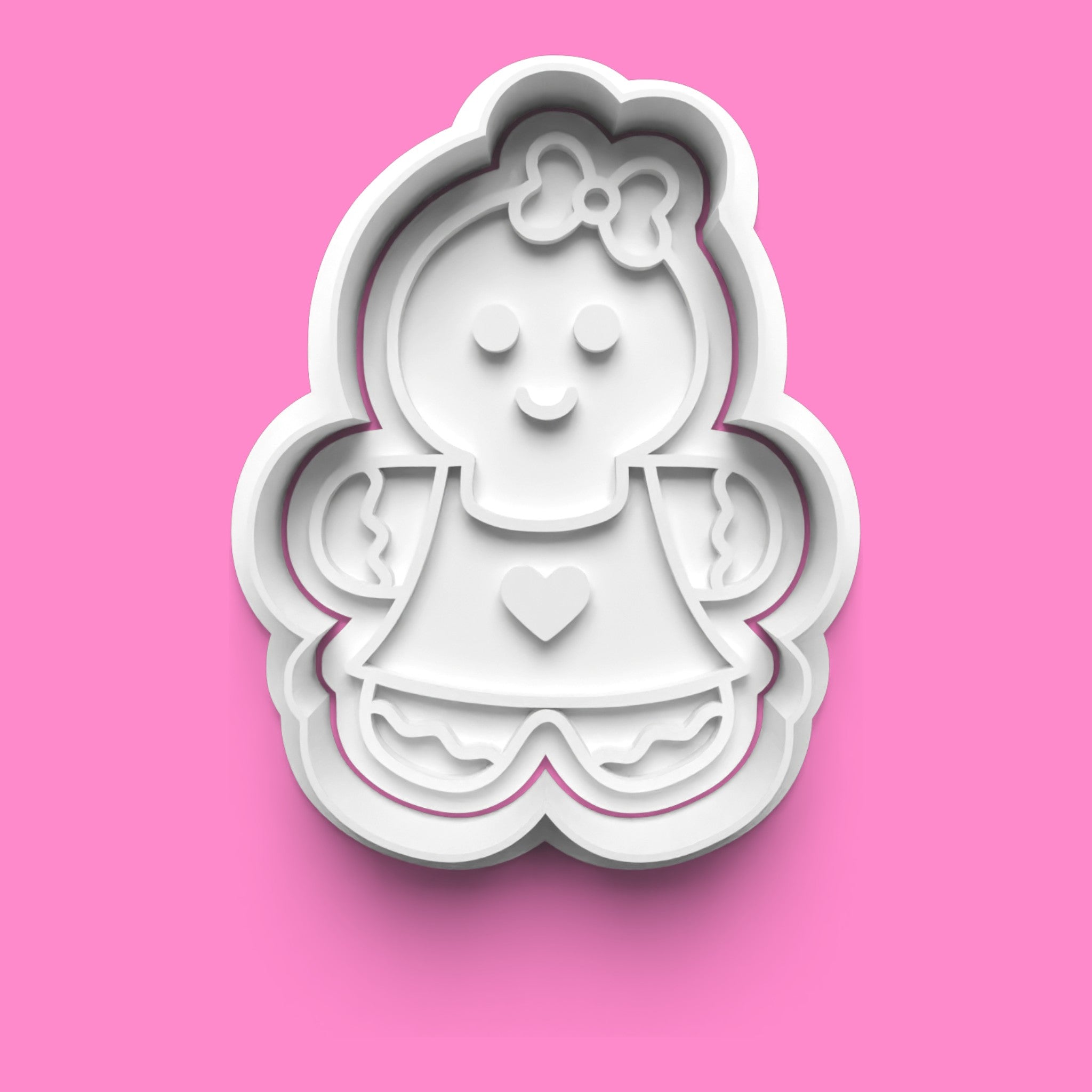 Gingerbread Family Cookie Cutter & Embosser Set – Cute Christmas Family