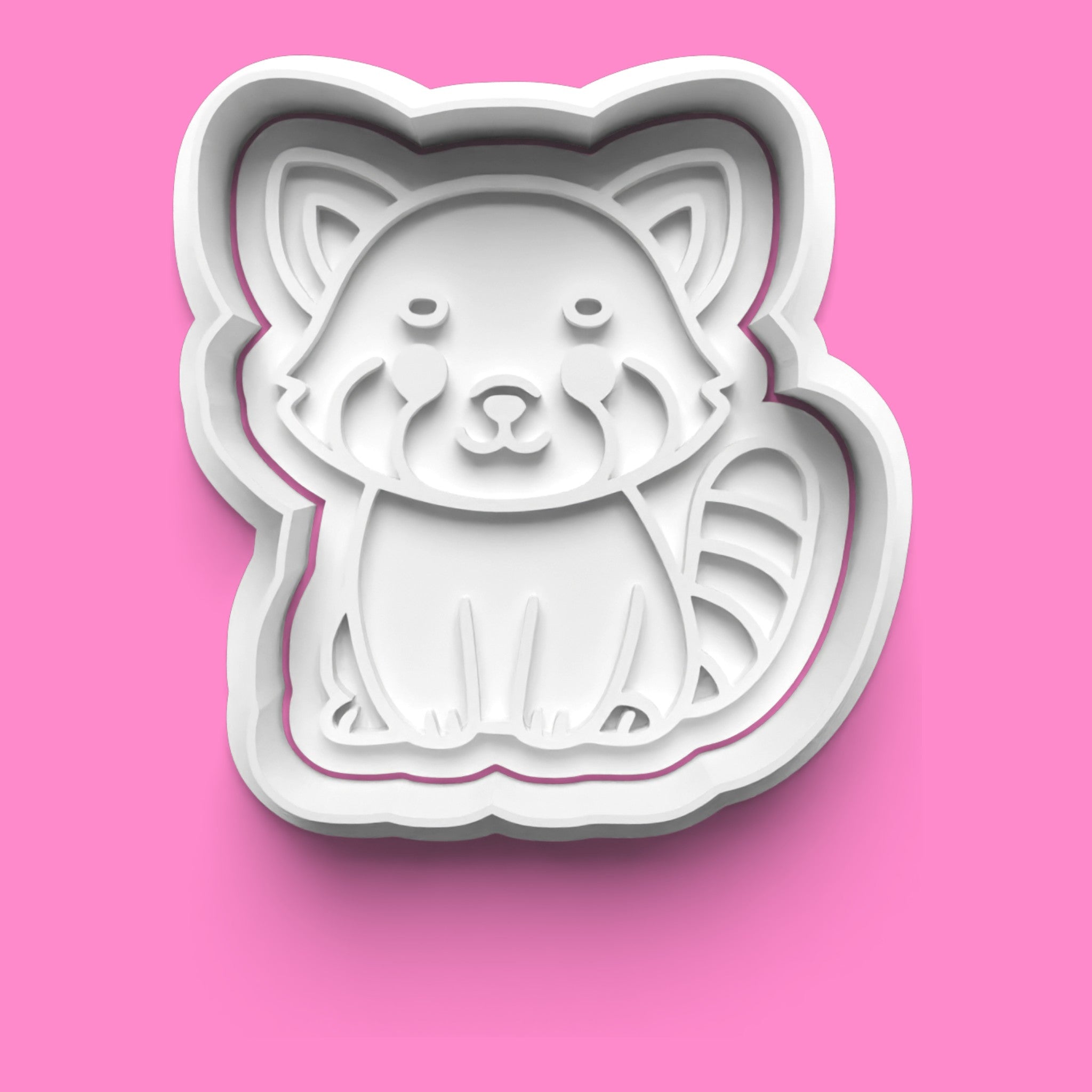 Adorable Animals Cookie Cutter & Embosser Set – Red Panda, Sloth, Platypus & Otter