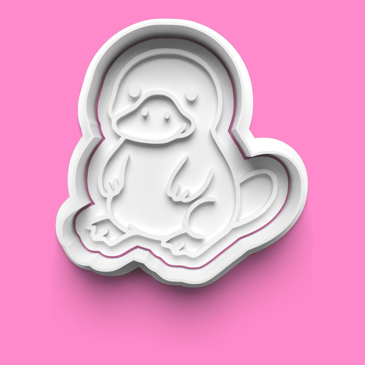 Adorable Animals Cookie Cutter & Embosser Set – Red Panda, Sloth, Platypus & Otter