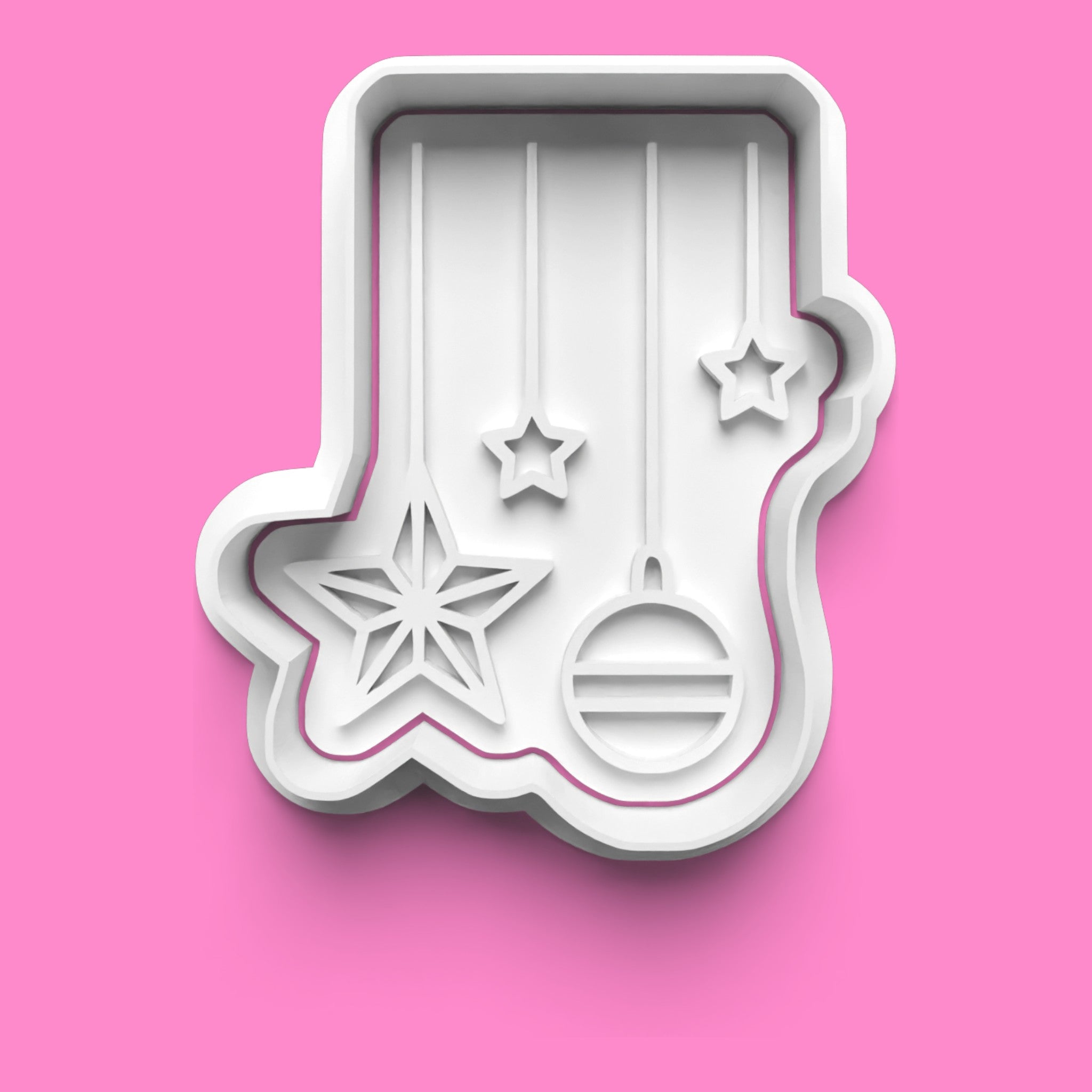 Hanging Christmas Items Cookie Cutter & Embosser Set – Set of 4