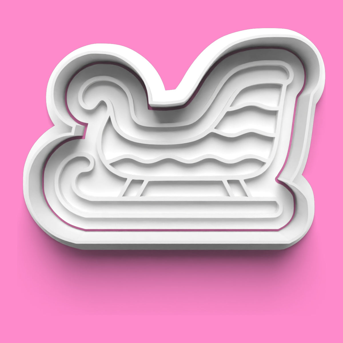 Christmas Santa’s Sleigh Cookie Cutter & Embosser Set – Set of 4