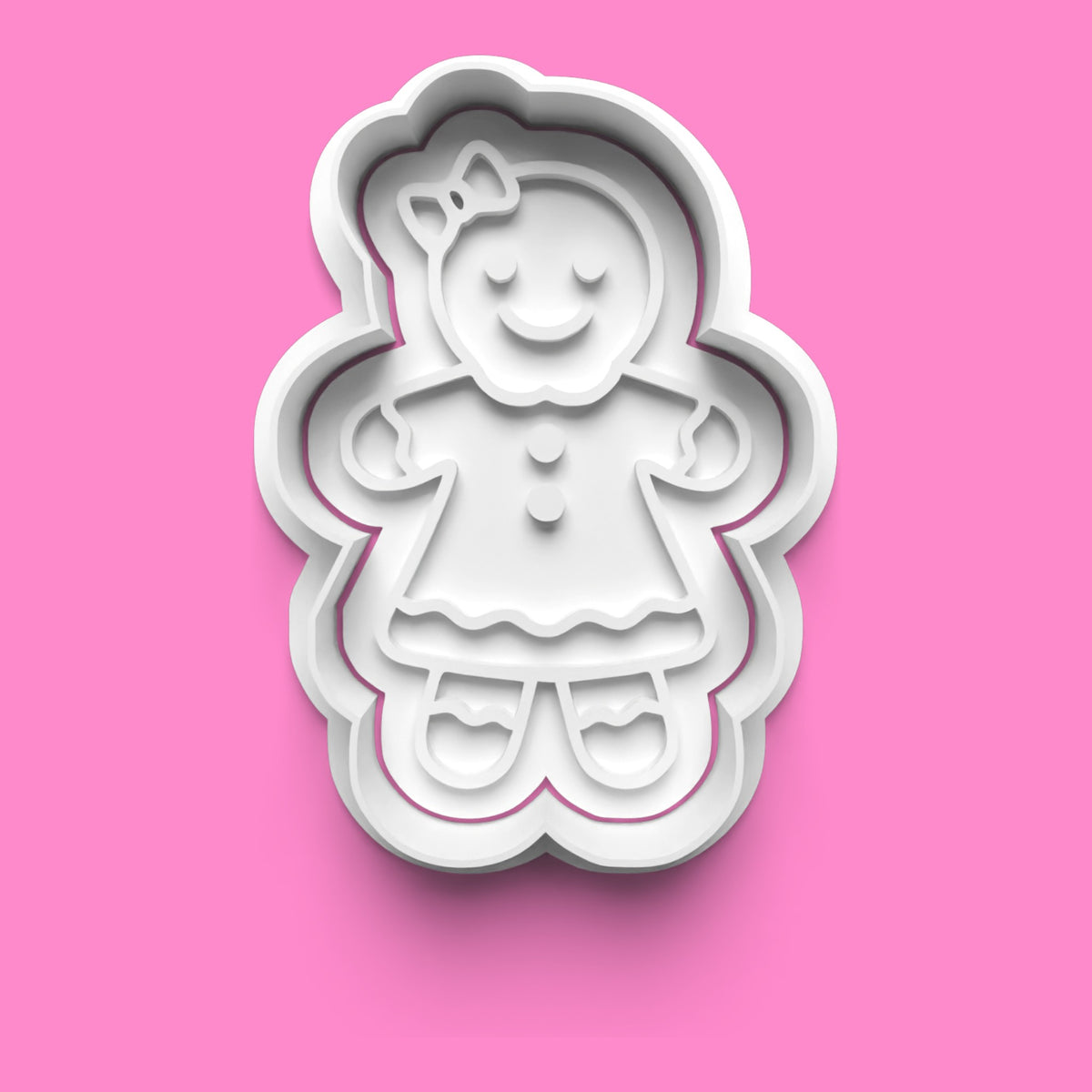 Gingerbread Family Cookie Cutter & Embosser Set – Set of 4