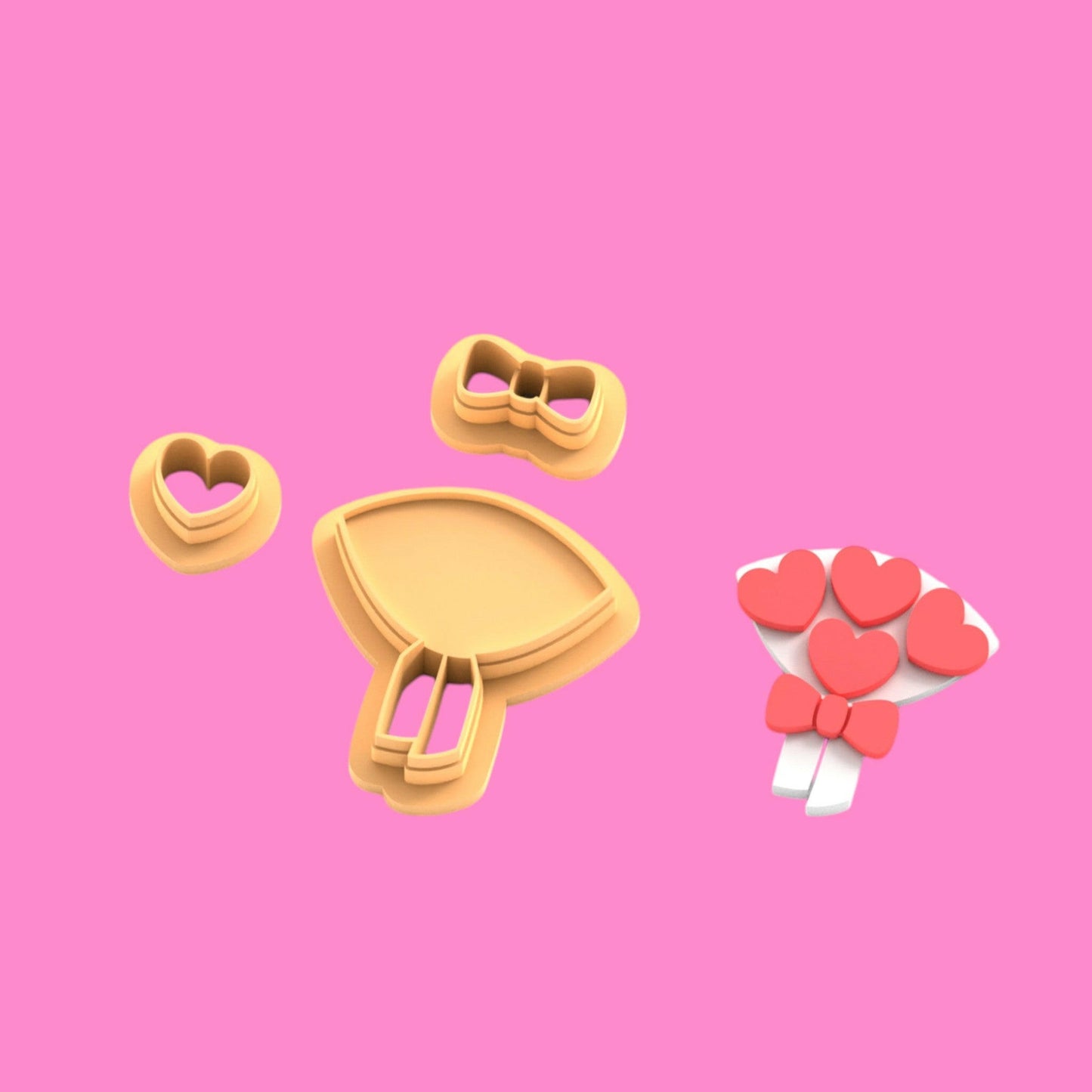 Flower Bouquet Clay Cutter - Polymer clay Tools -Jewellery Tools-Earring Clay Cutters,Clay Earring Cutters,Most Unique Design. Cookie Cutter.