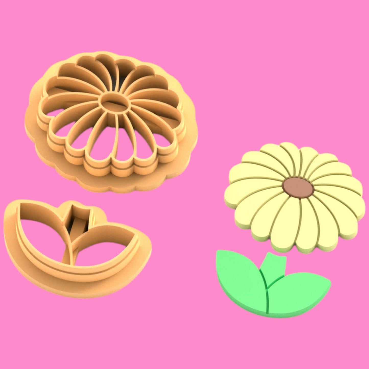 Sunflower Clay Cutter - Polymer clay Tools -Jewellery Tools-Earring Clay Cutters,Clay Earring Cutters,Most Unique Design. Cookie Cutter.