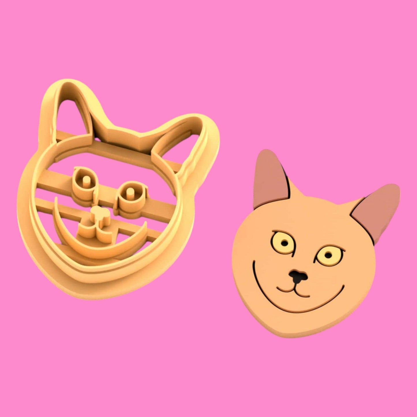 Somali Cat Head Clay Cutter - Polymer clay Tools -Jewellery Tools-Earring Clay Cutters,Clay Earring Cutters,Most Unique Design. Cookie Cutter.