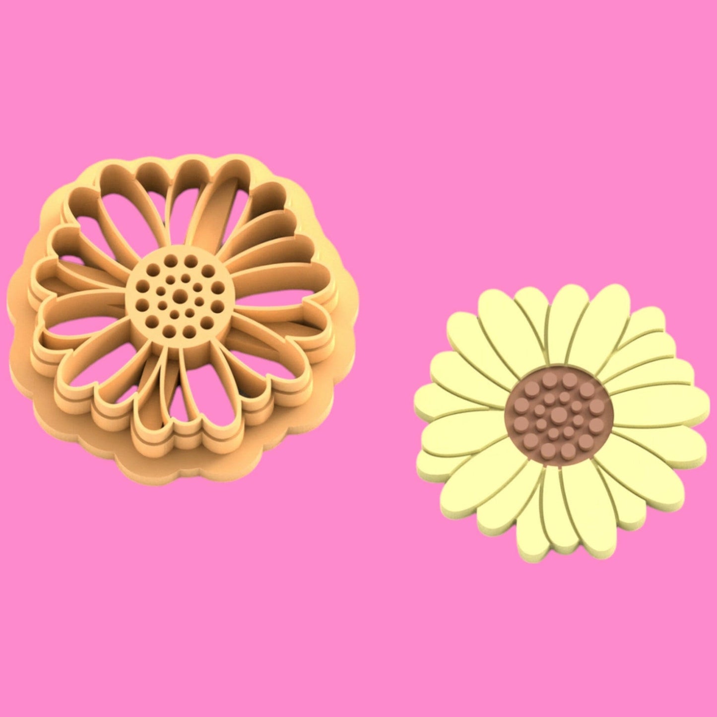 Sunflower Head Clay Cutter - Polymer clay Tools -Jewellery Tools-Earring Clay Cutters,Clay Earring Cutters,Most Unique Design. Cookie Cutter.