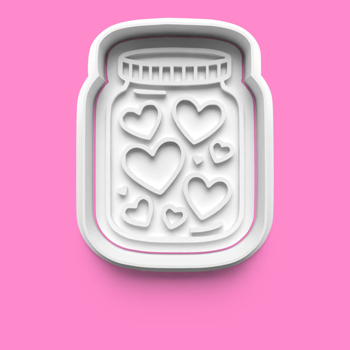 Valentine's Cookie Cutter Set - Heart, Jar, Balloon & "Be Mine"