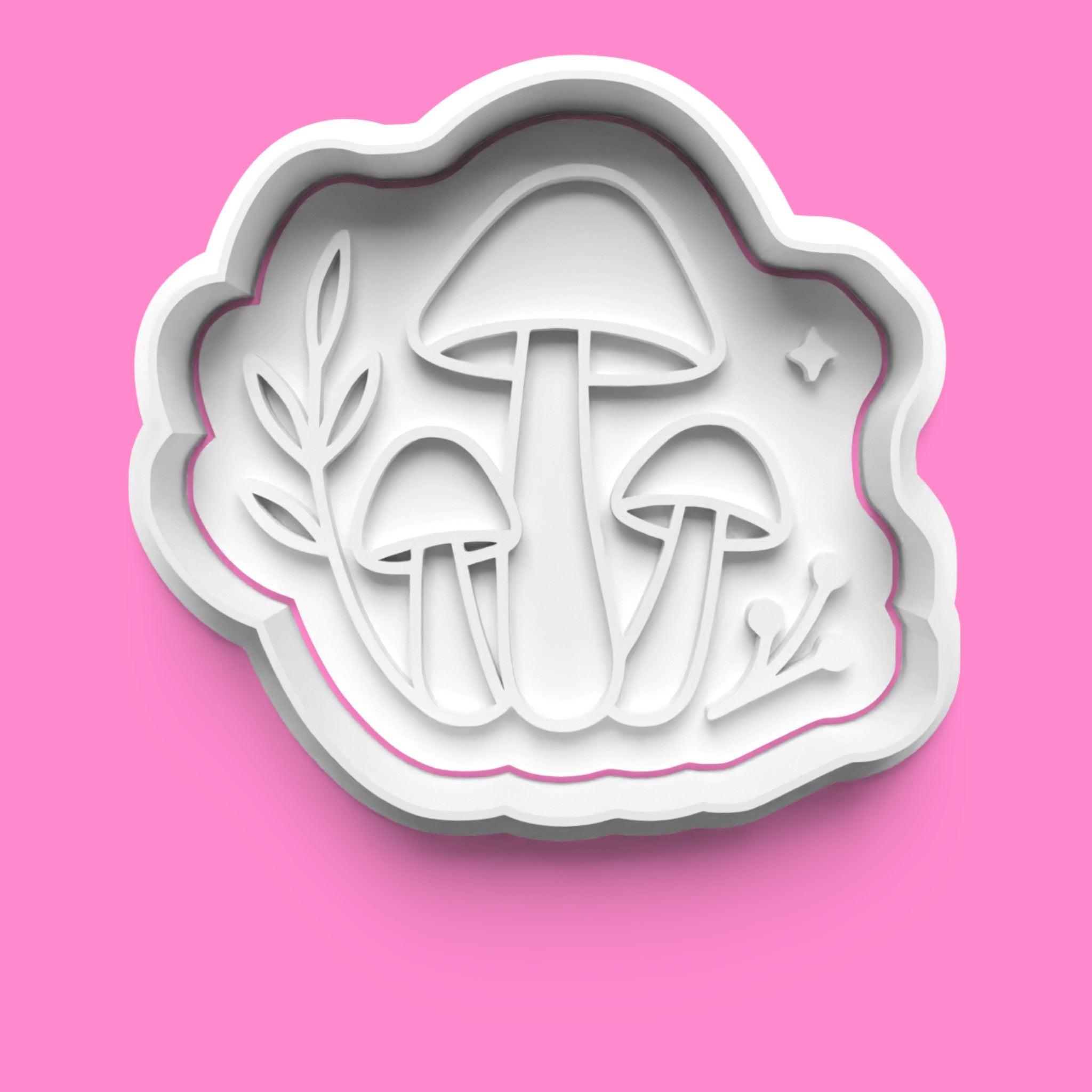 Nature & Forest Landscape Cookie Cutter Set - Whimsical Mountains, Tree of Life, & Mushrooms (Set of 4)